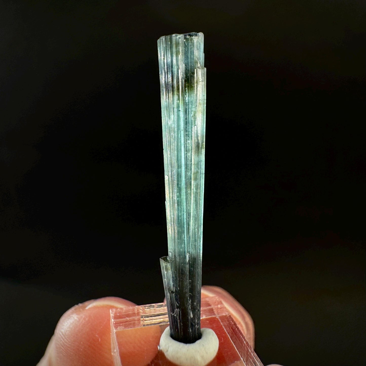 Indicolite Tourmaline Crystal | Natural Blue-Green Mineral Specimen from Pakistan