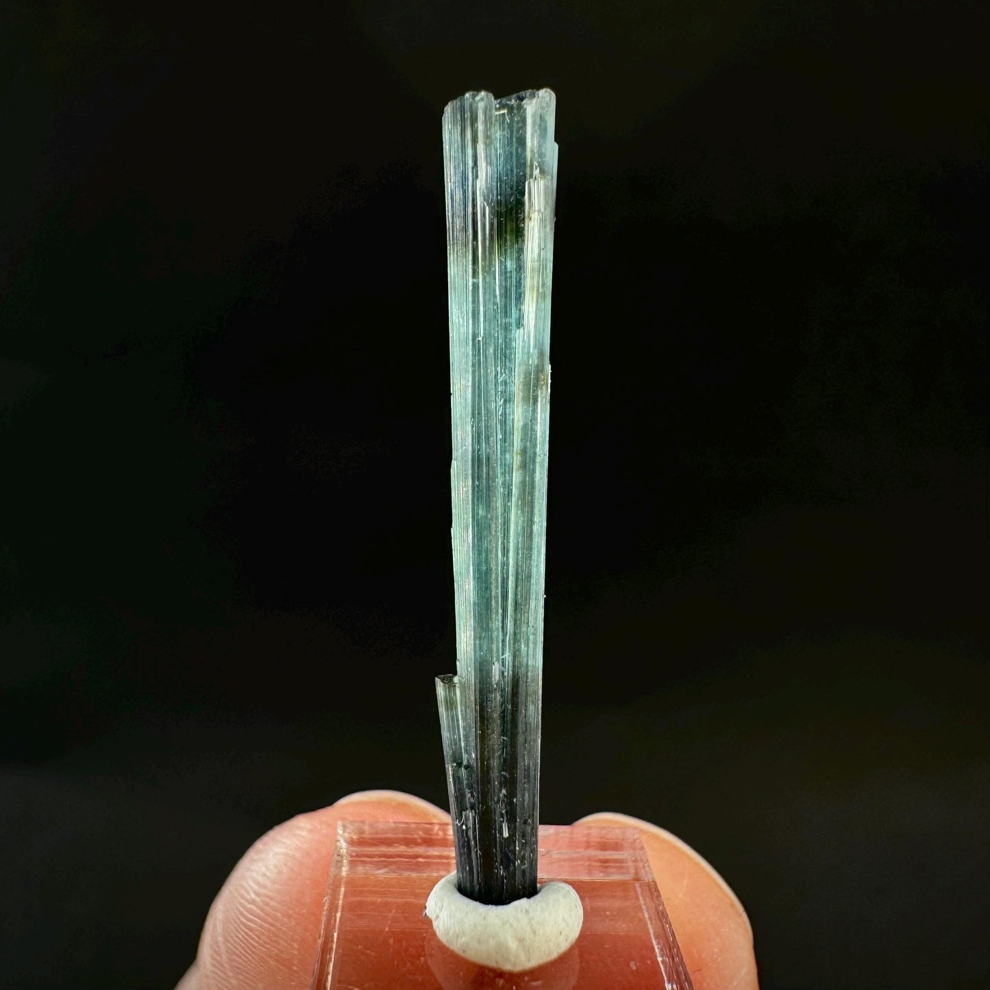 Indicolite Tourmaline Crystal | Natural Blue-Green Mineral Specimen from Pakistan