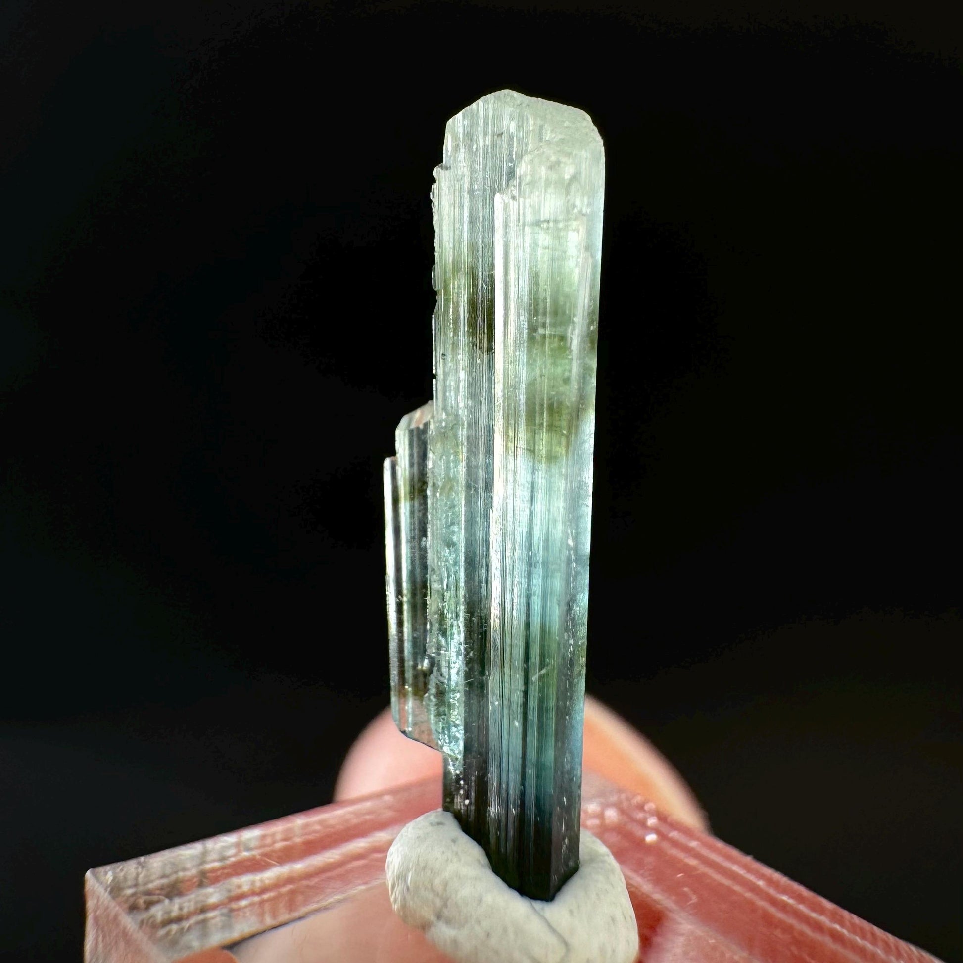 Indicolite Tourmaline Crystal | Natural Blue-Green Mineral Specimen from Pakistan