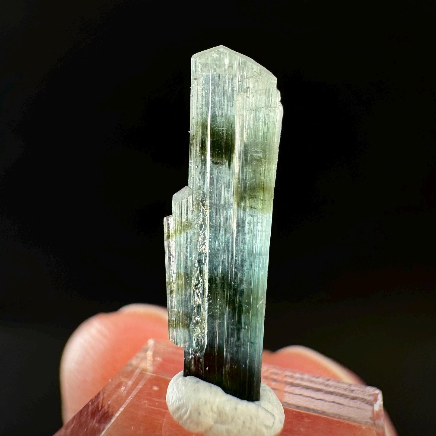 Indicolite Tourmaline Crystal | Natural Blue-Green Mineral Specimen from Pakistan