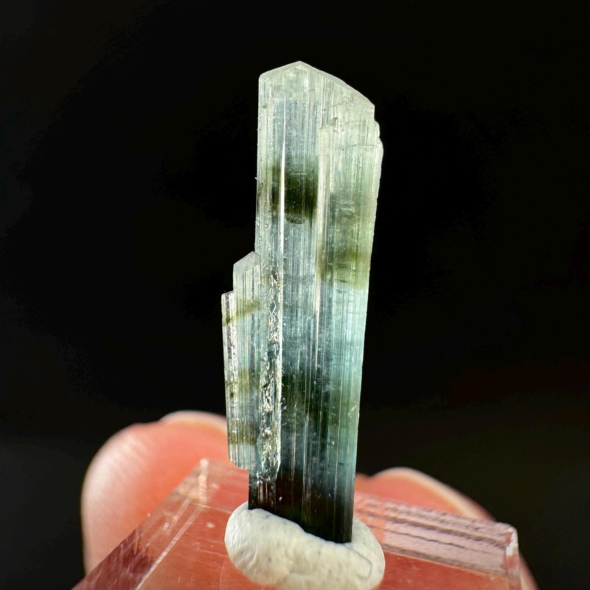 Indicolite Tourmaline Crystal | Natural Blue-Green Mineral Specimen from Pakistan