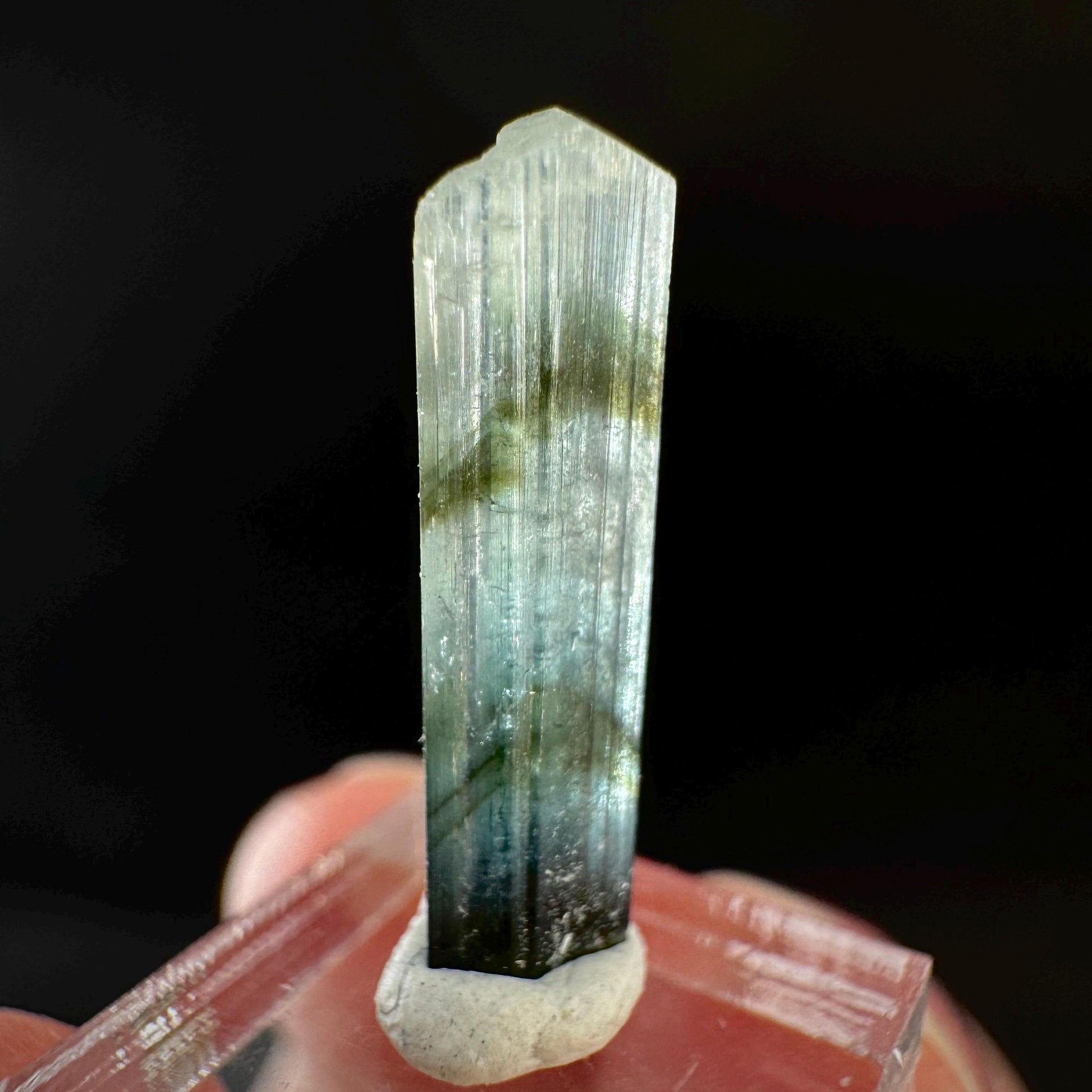 Indicolite Tourmaline Crystal | Natural Blue-Green Mineral Specimen from Pakistan