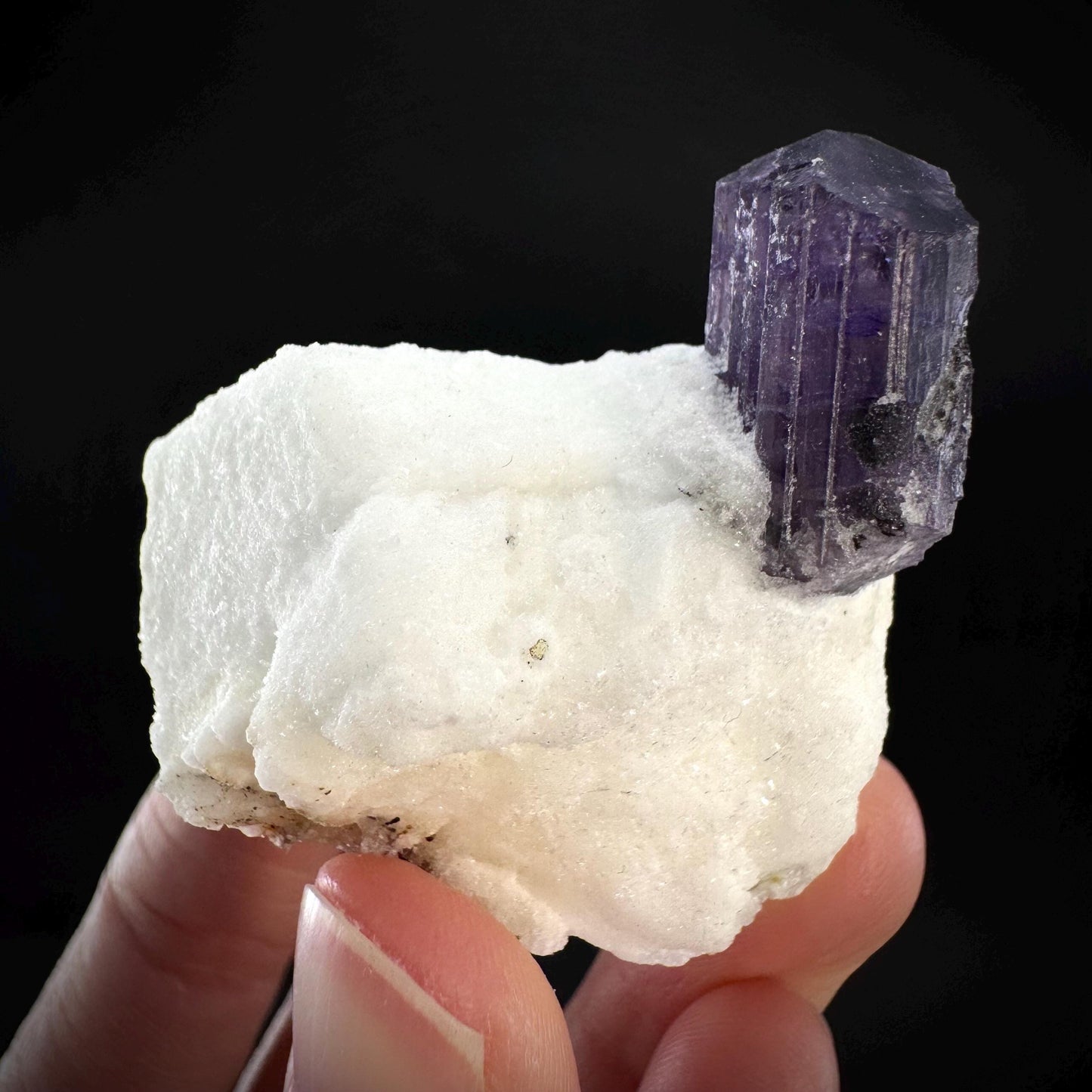 Scapolite on Matrix | Purple Crystal, Mineral Specimen from Afghanistan