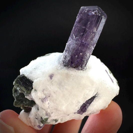 Scapolite on Matrix | Purple Crystal, Mineral Specimen from Afghanistan
