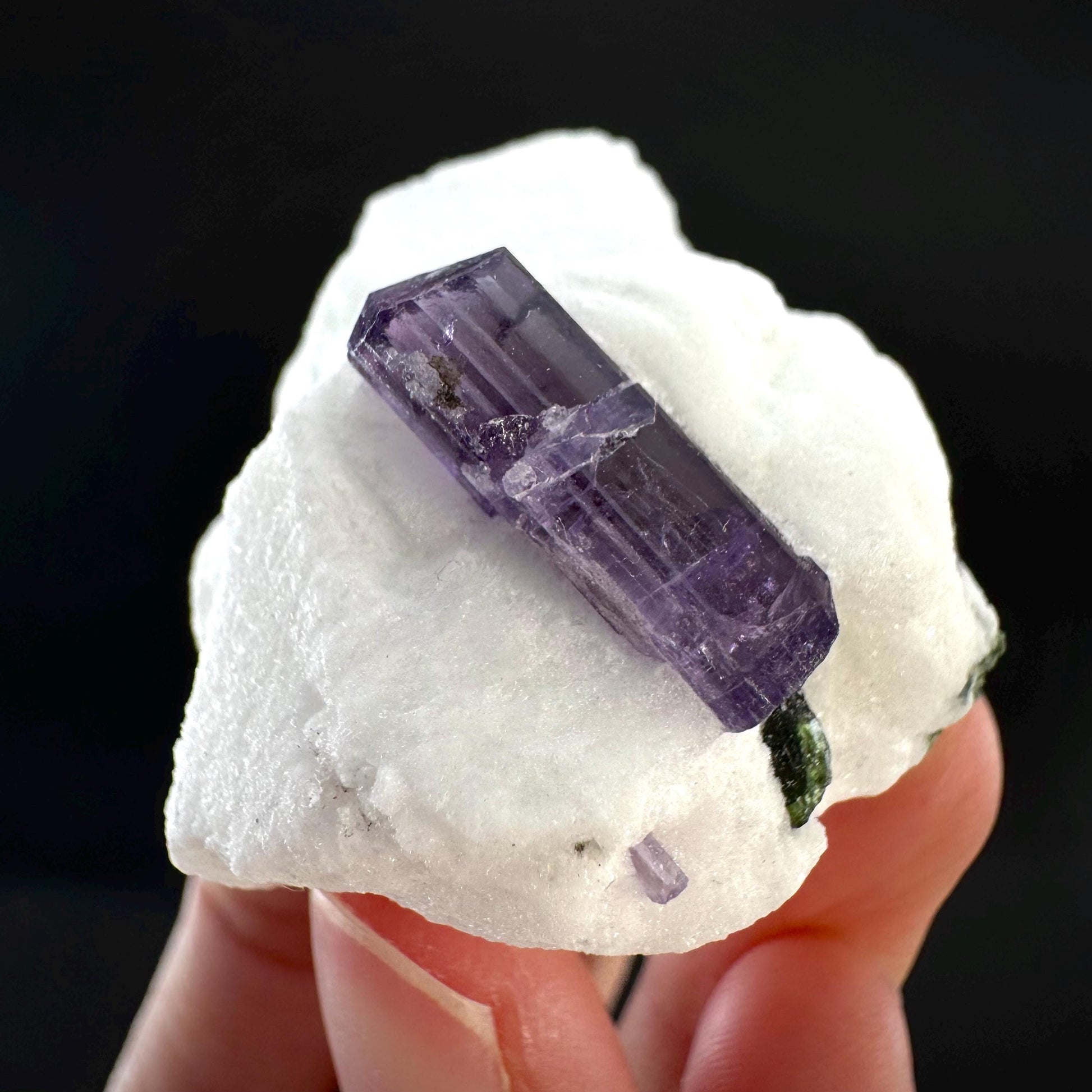 Scapolite on Matrix | Purple Crystal, Mineral Specimen from Afghanistan