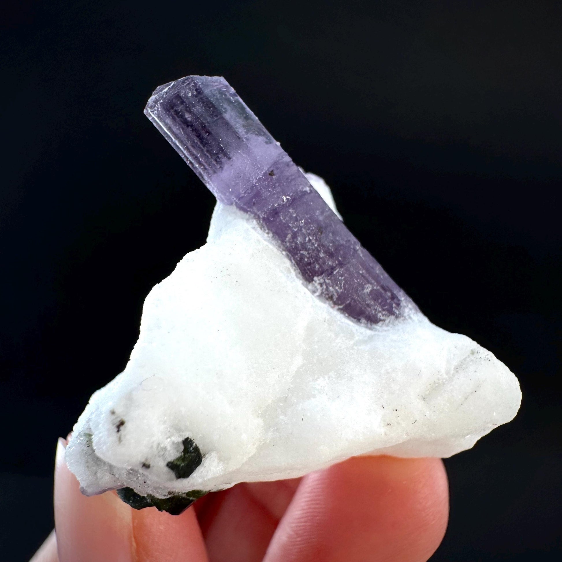 Scapolite on Matrix | Purple Crystal, Mineral Specimen from Afghanistan