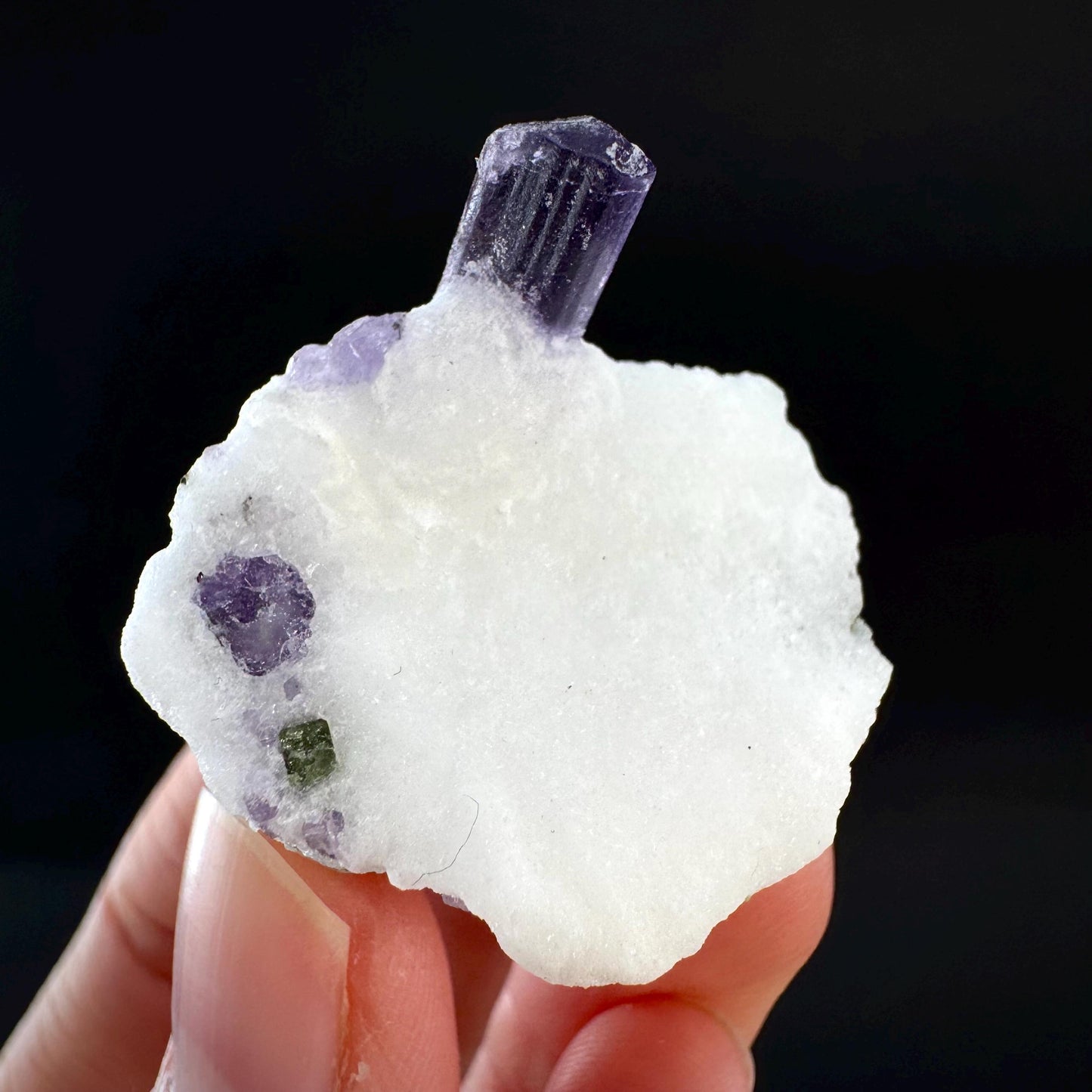 Scapolite on Matrix | Purple Crystal, Mineral Specimen from Afghanistan