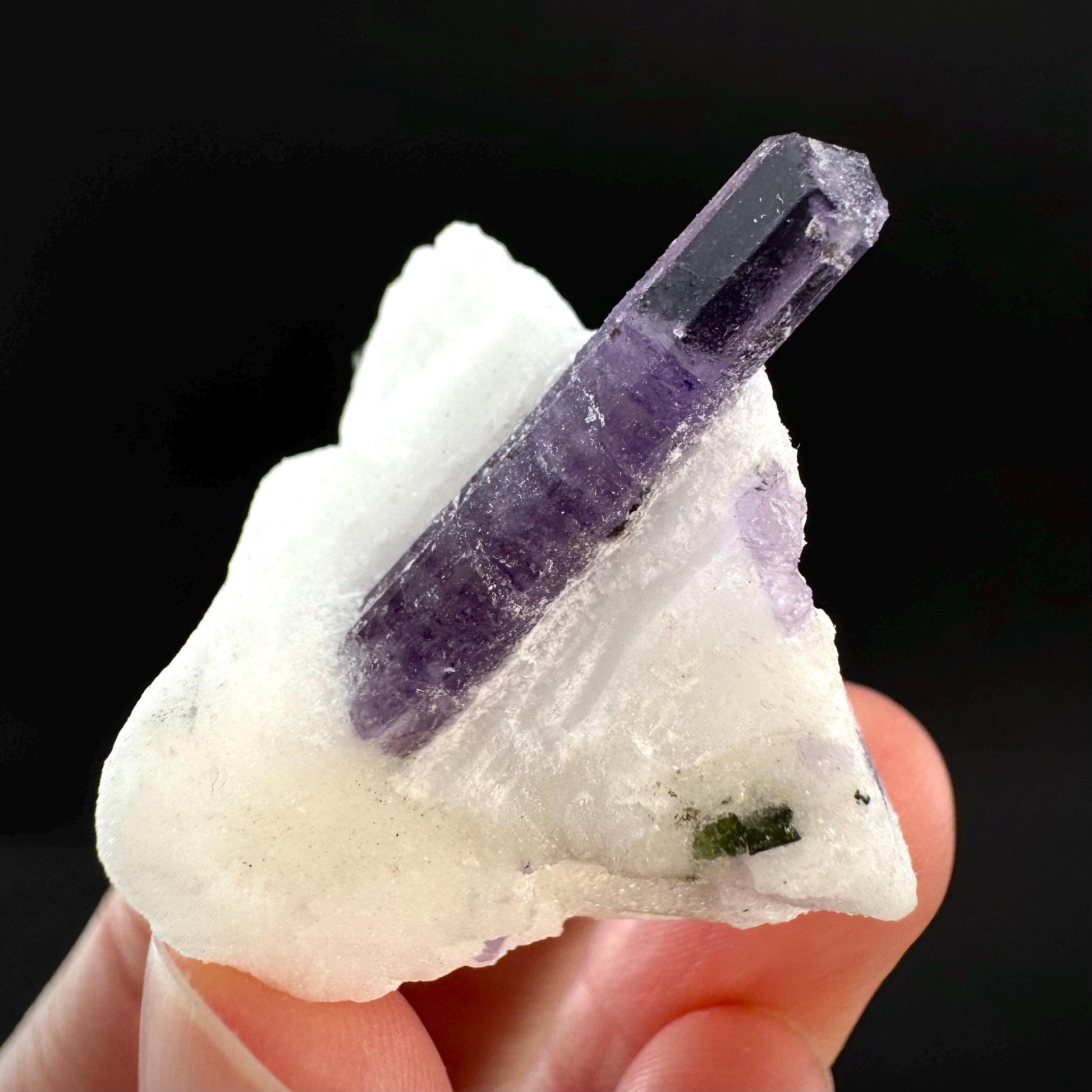 Scapolite on Matrix | Purple Crystal, Mineral Specimen from Afghanistan