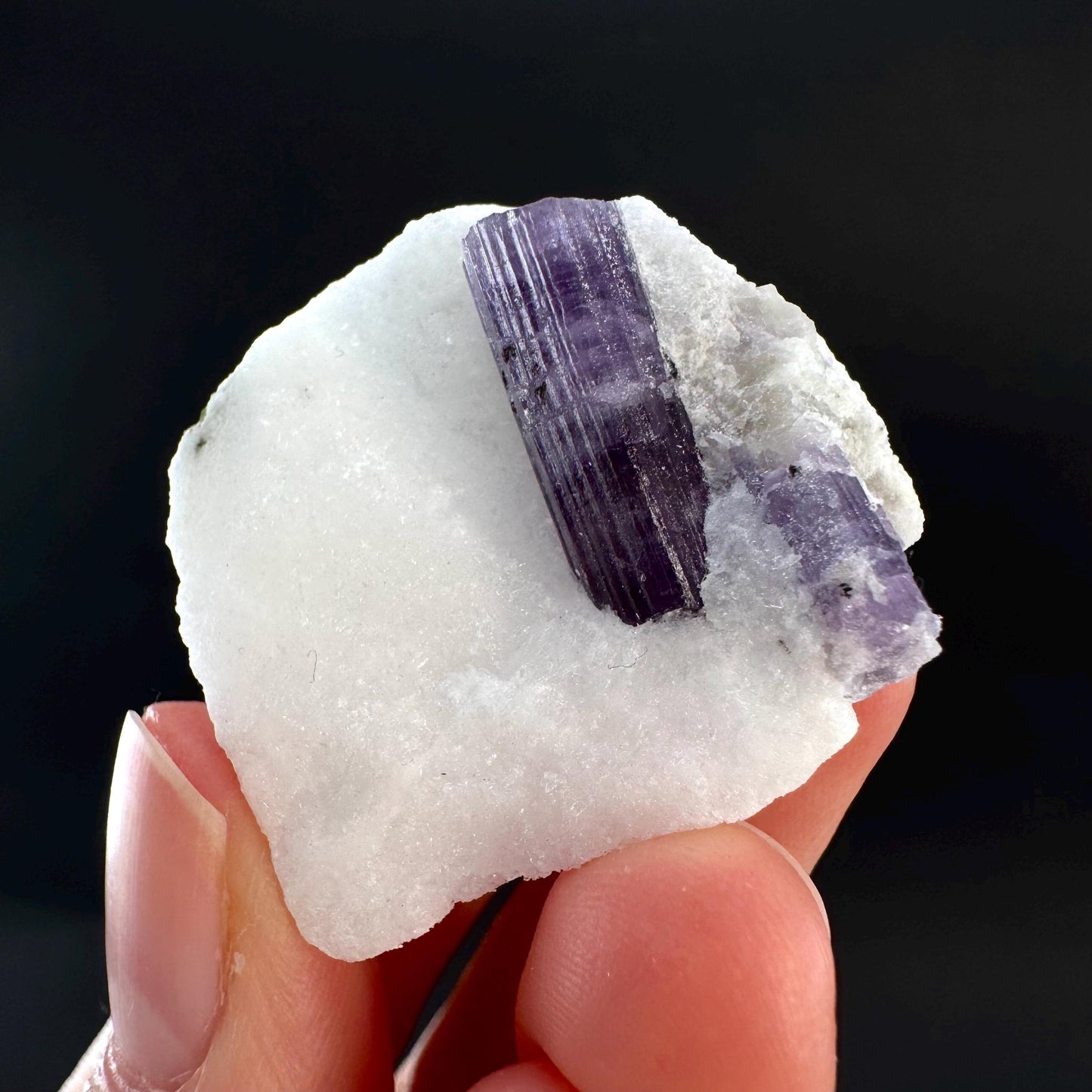 Scapolite on Matrix | Purple Crystal, Mineral Specimen from Afghanistan