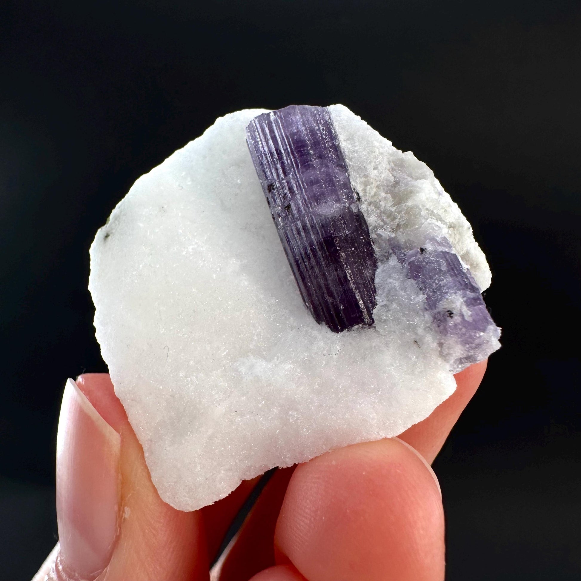 Scapolite on Matrix | Purple Crystal, Mineral Specimen from Afghanistan