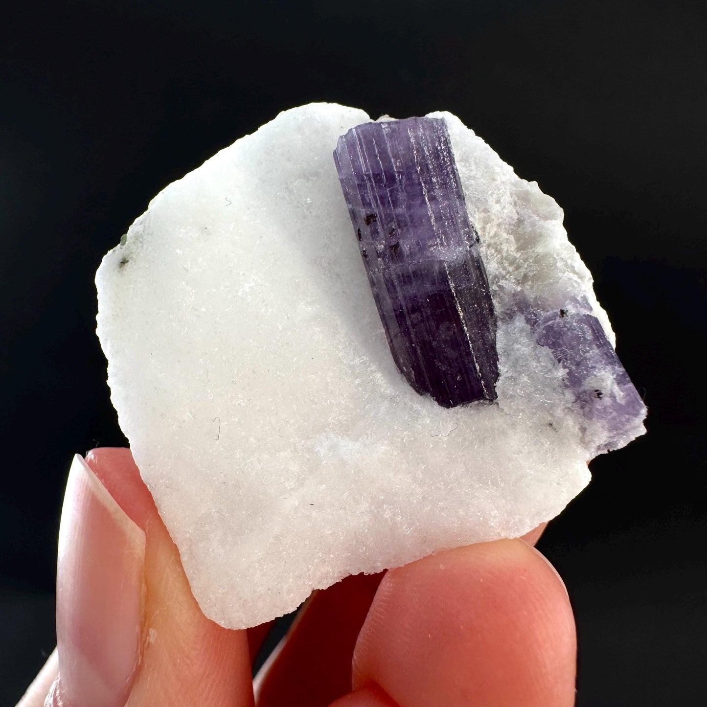 Scapolite on Matrix | Purple Crystal, Mineral Specimen from Afghanistan
