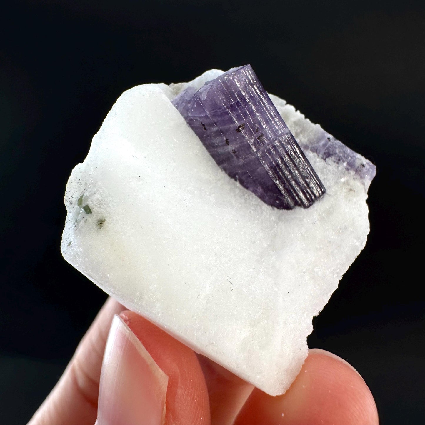 Scapolite on Matrix | Purple Crystal, Mineral Specimen from Afghanistan