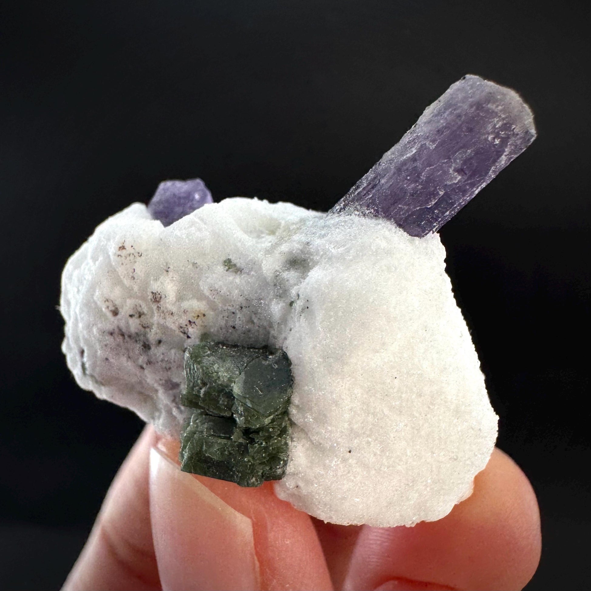 Scapolite on Matrix | Purple Crystal, Mineral Specimen from Afghanistan