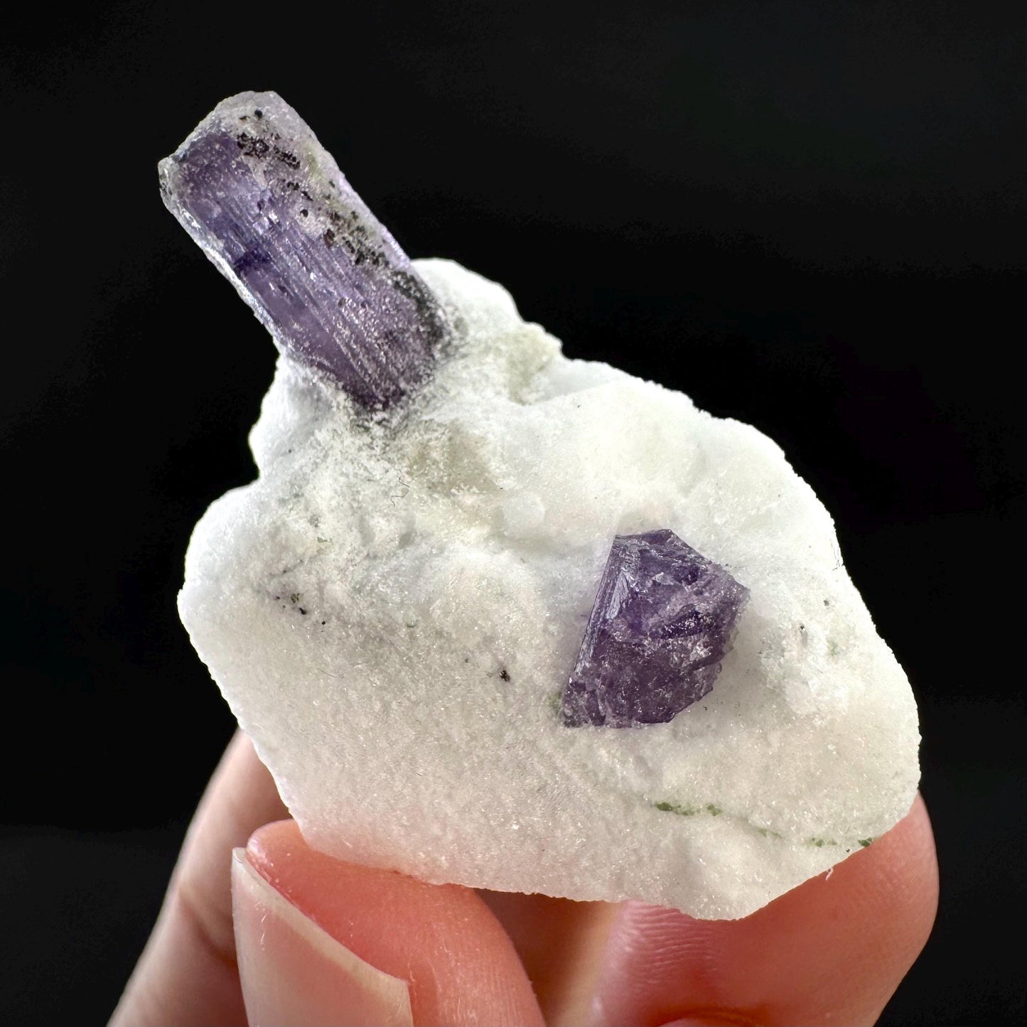 Scapolite on Matrix | Purple Crystal, Mineral Specimen from Afghanistan