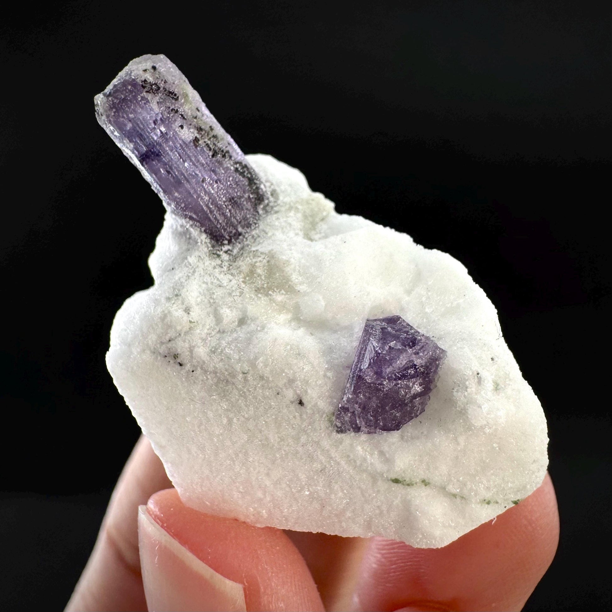 Scapolite on Matrix | Purple Crystal, Mineral Specimen from Afghanistan