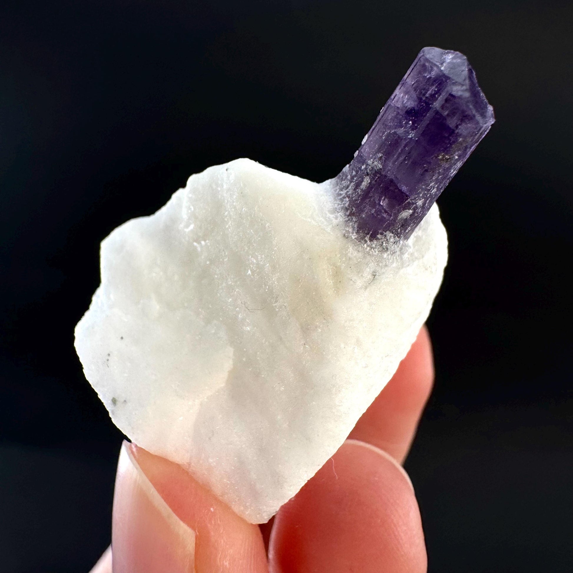 Scapolite on Matrix | Purple Crystal, Mineral Specimen from Afghanistan