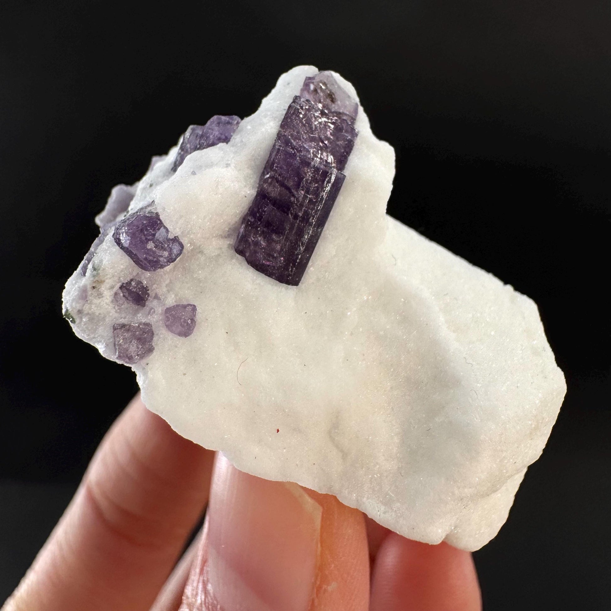 Scapolite on Matrix | Purple Crystal, Mineral Specimen from Afghanistan