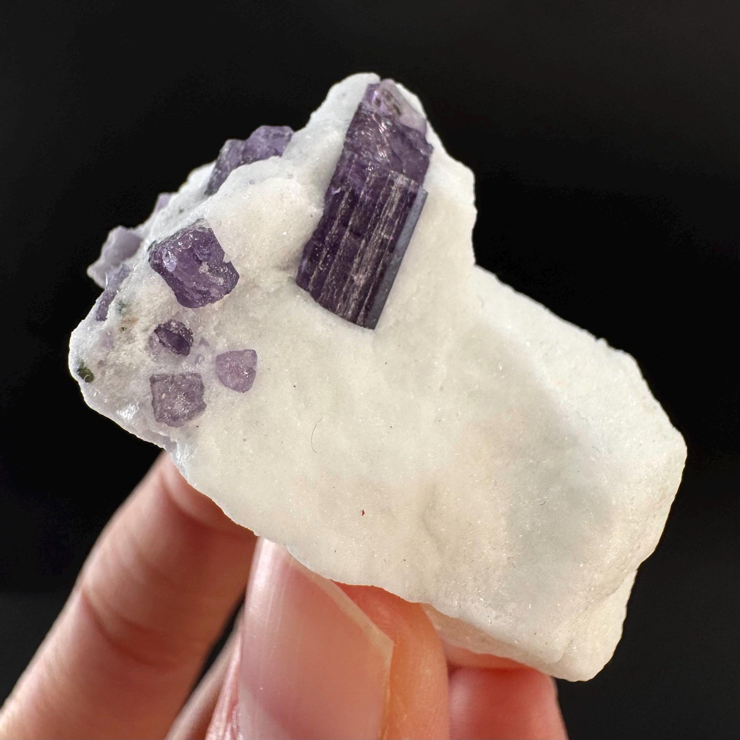 Scapolite on Matrix | Purple Crystal, Mineral Specimen from Afghanistan