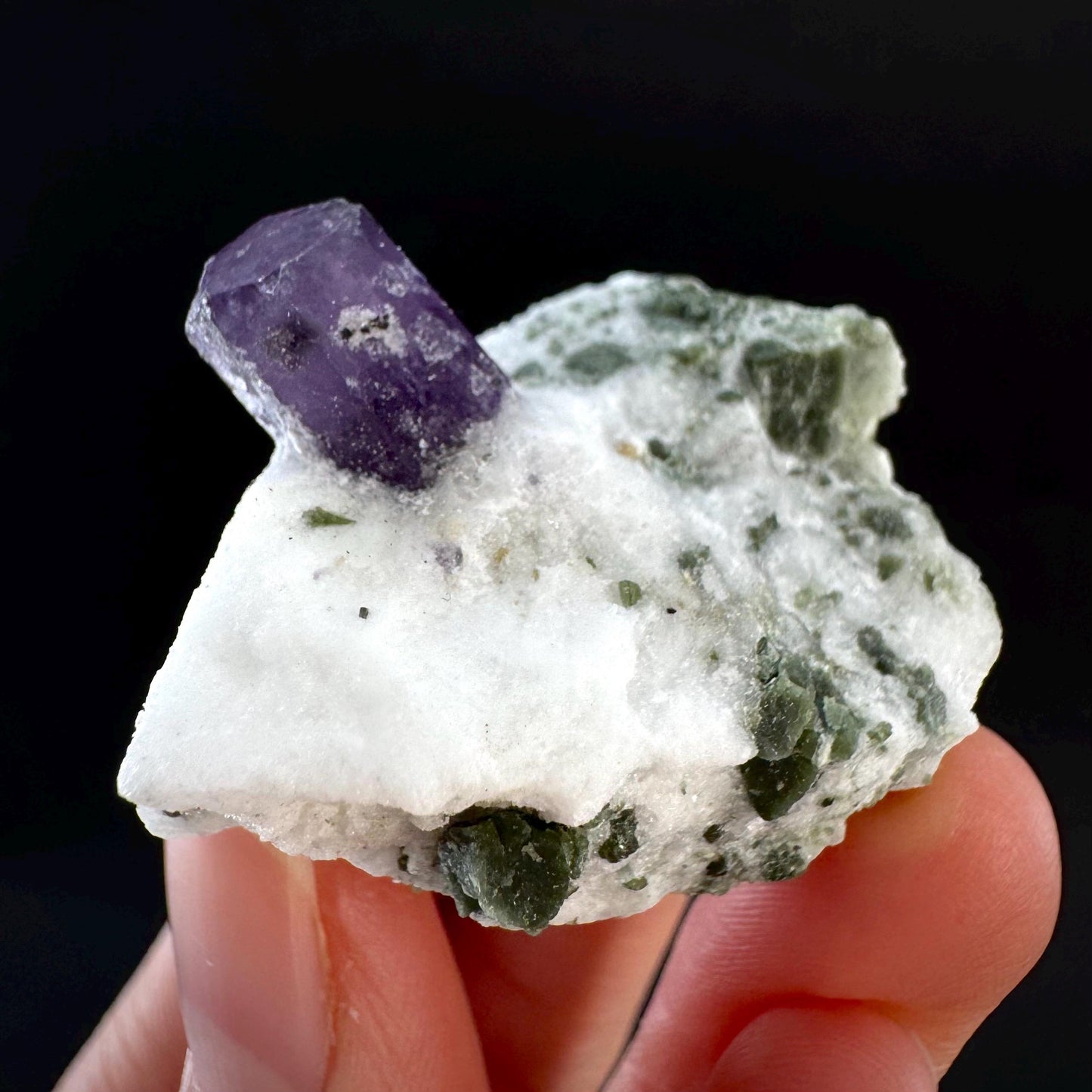 Scapolite on Matrix | Purple Crystal, Mineral Specimen from Afghanistan