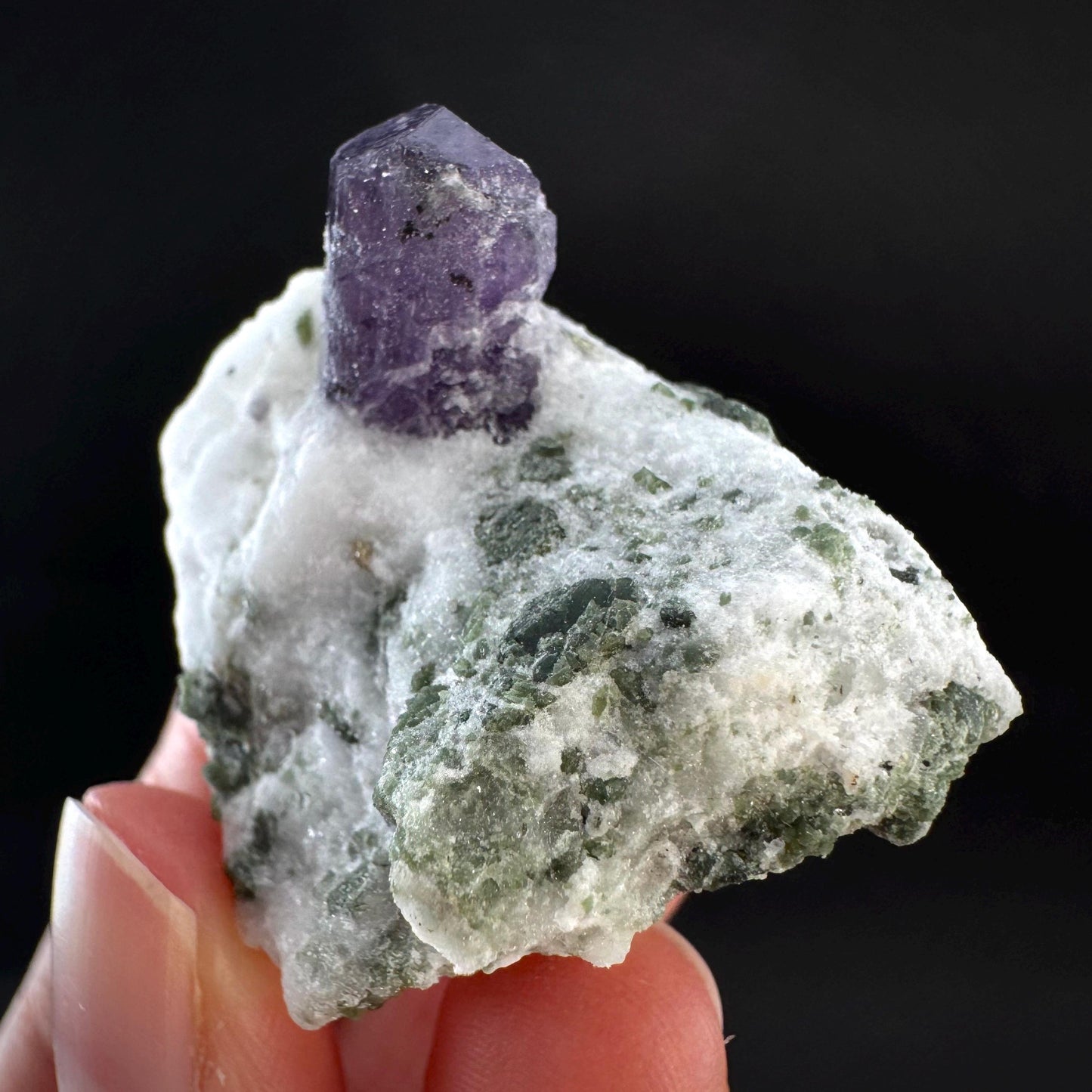 Scapolite on Matrix | Purple Crystal, Mineral Specimen from Afghanistan