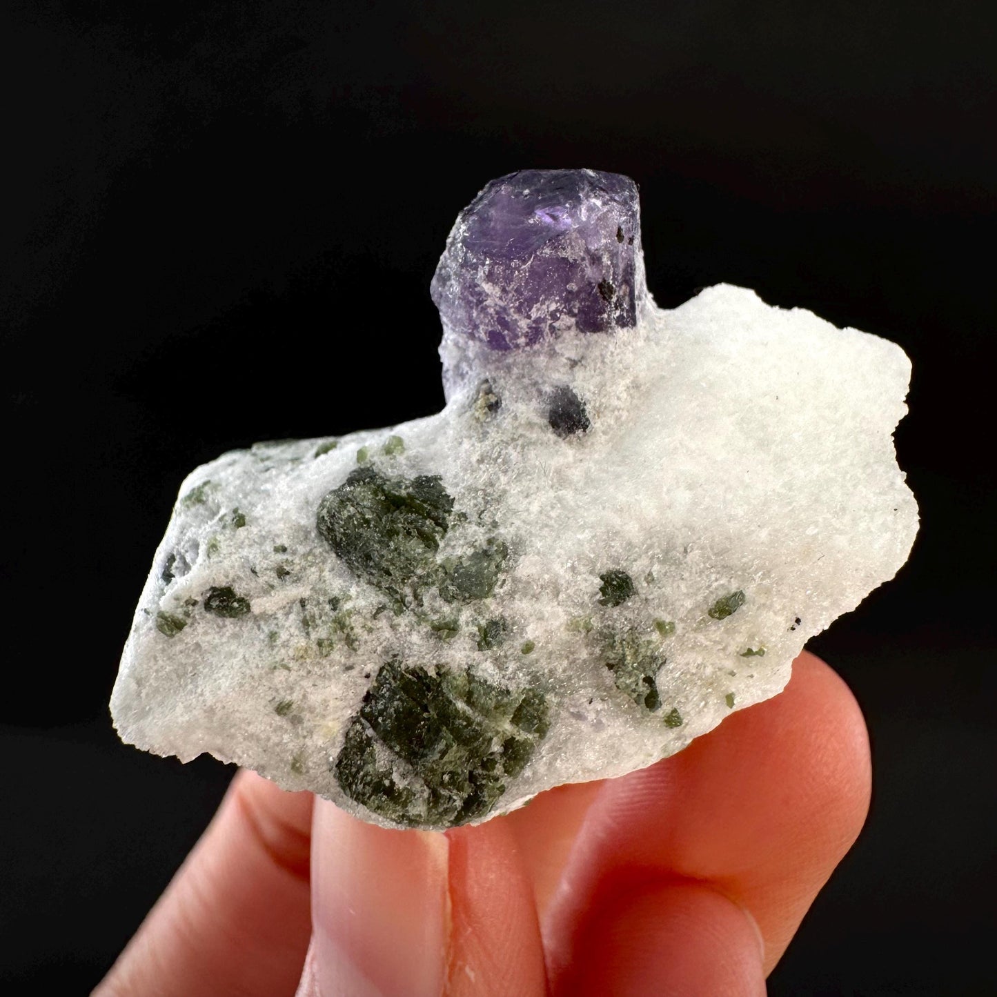 Scapolite on Matrix | Purple Crystal, Mineral Specimen from Afghanistan