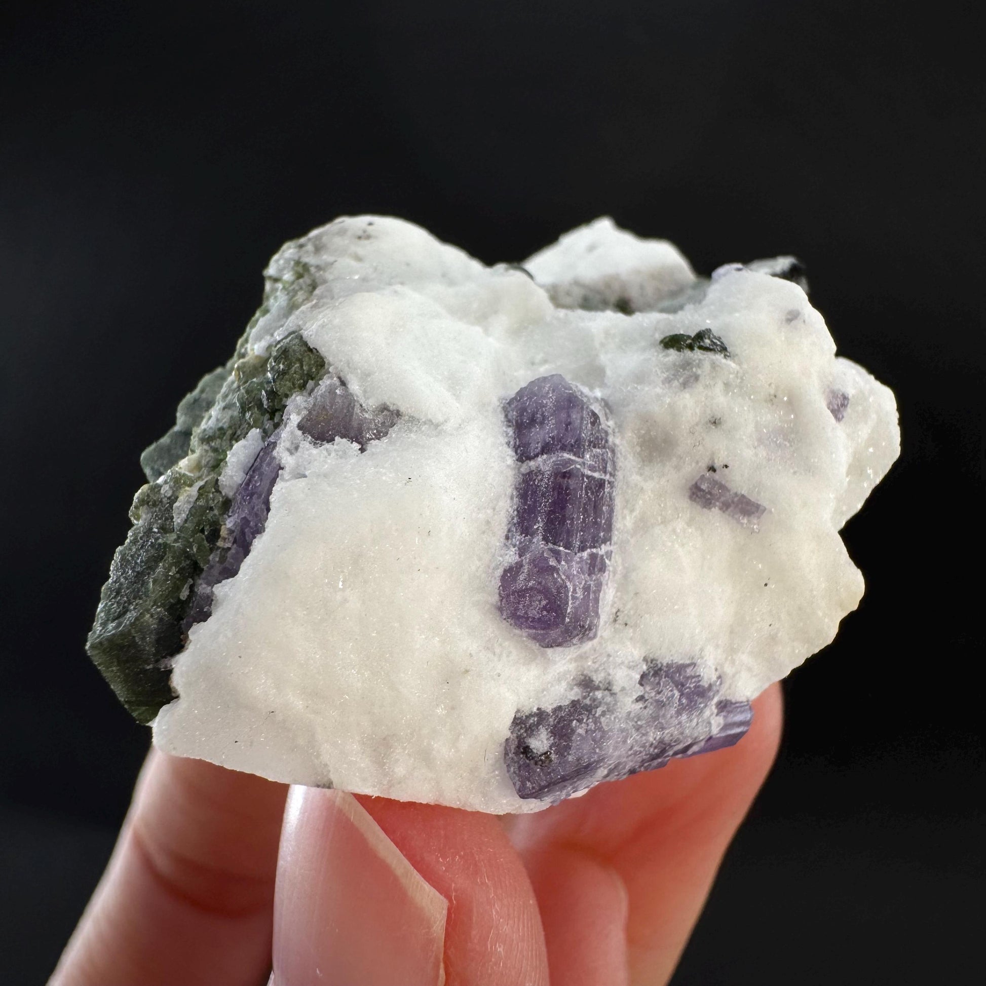 Scapolite on Matrix | Purple Crystal, Mineral Specimen from Afghanistan