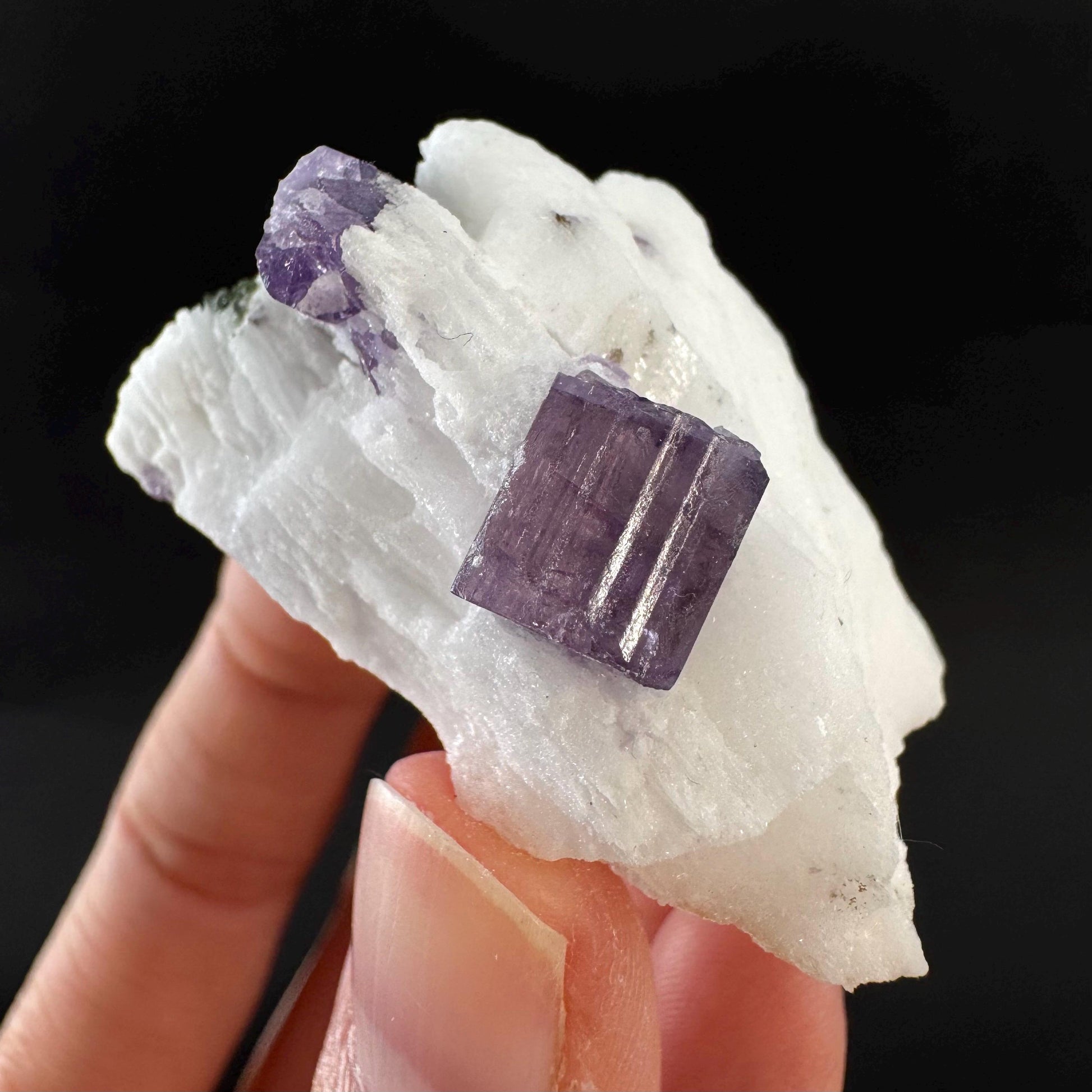 Scapolite on Matrix | Purple Crystal, Mineral Specimen from Afghanistan