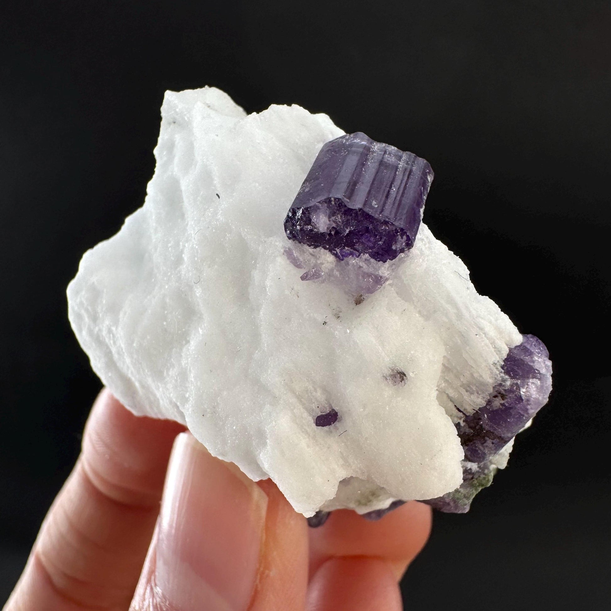 Scapolite on Matrix | Purple Crystal, Mineral Specimen from Afghanistan