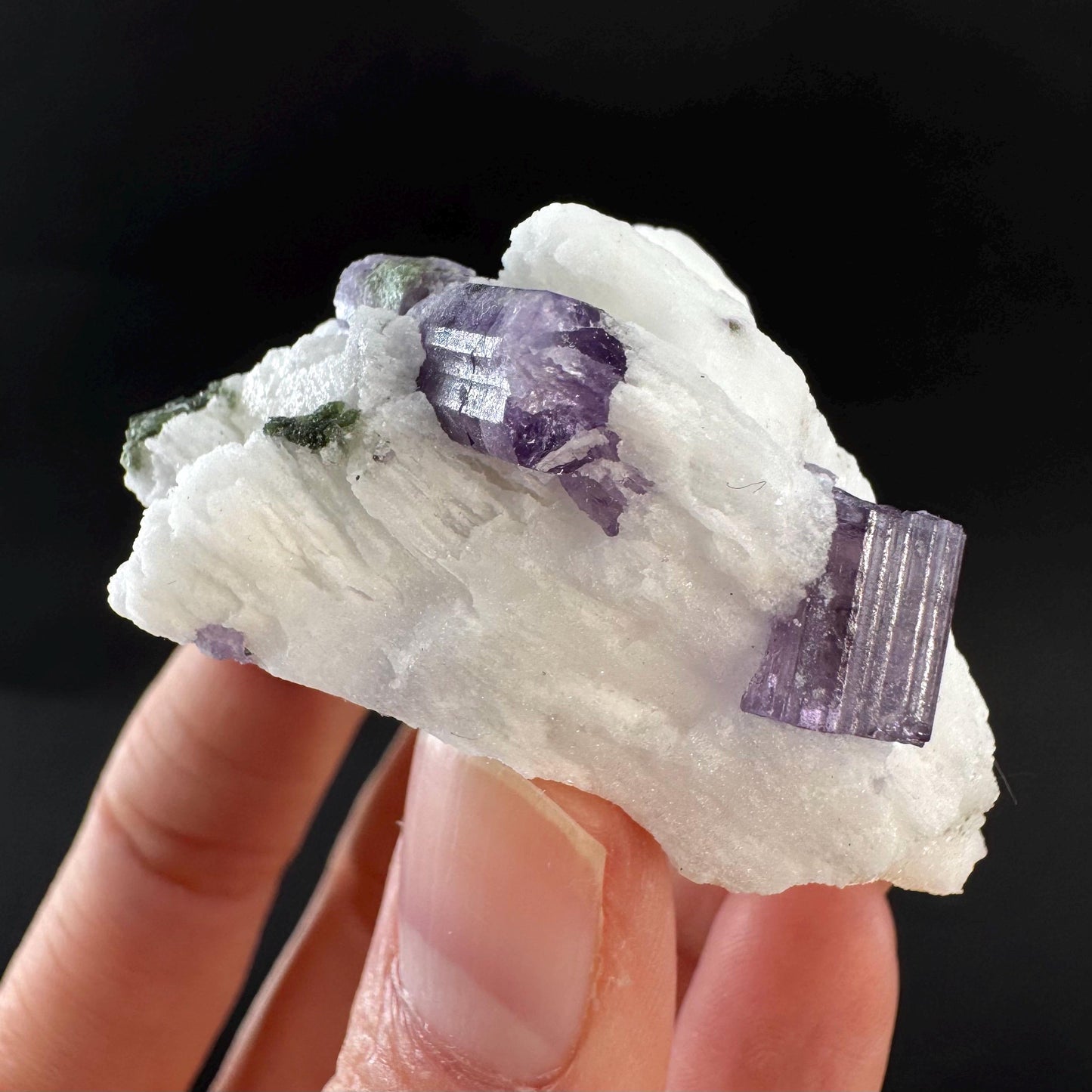 Scapolite on Matrix | Purple Crystal, Mineral Specimen from Afghanistan