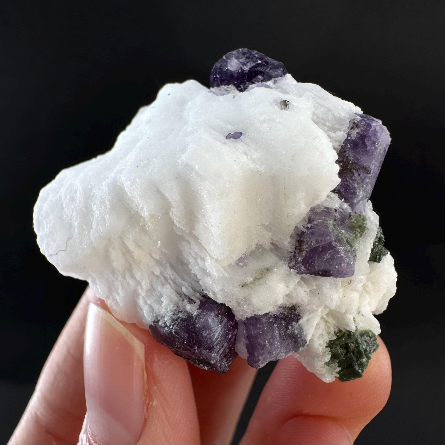 Scapolite on Matrix | Purple Crystal, Mineral Specimen from Afghanistan