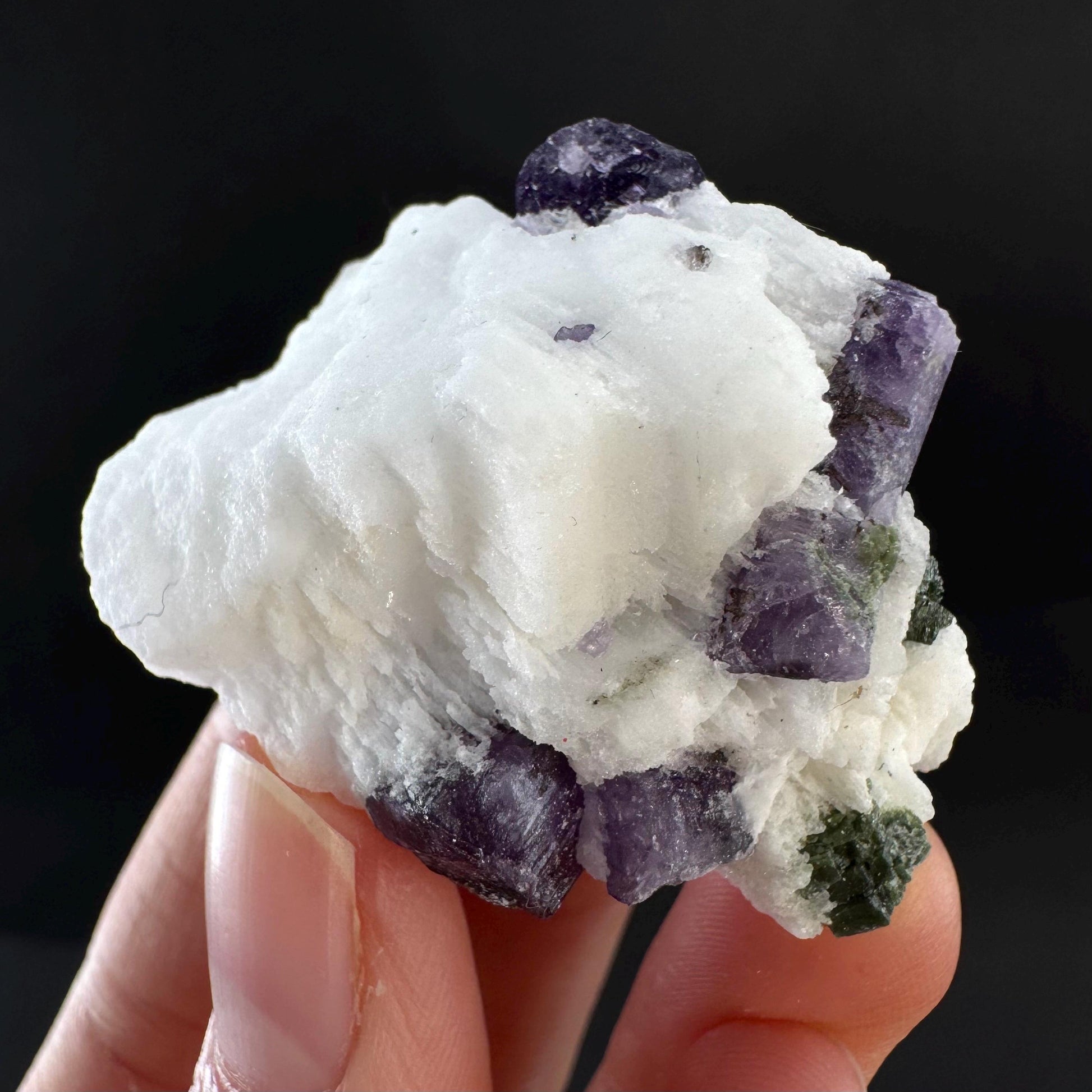 Scapolite on Matrix | Purple Crystal, Mineral Specimen from Afghanistan