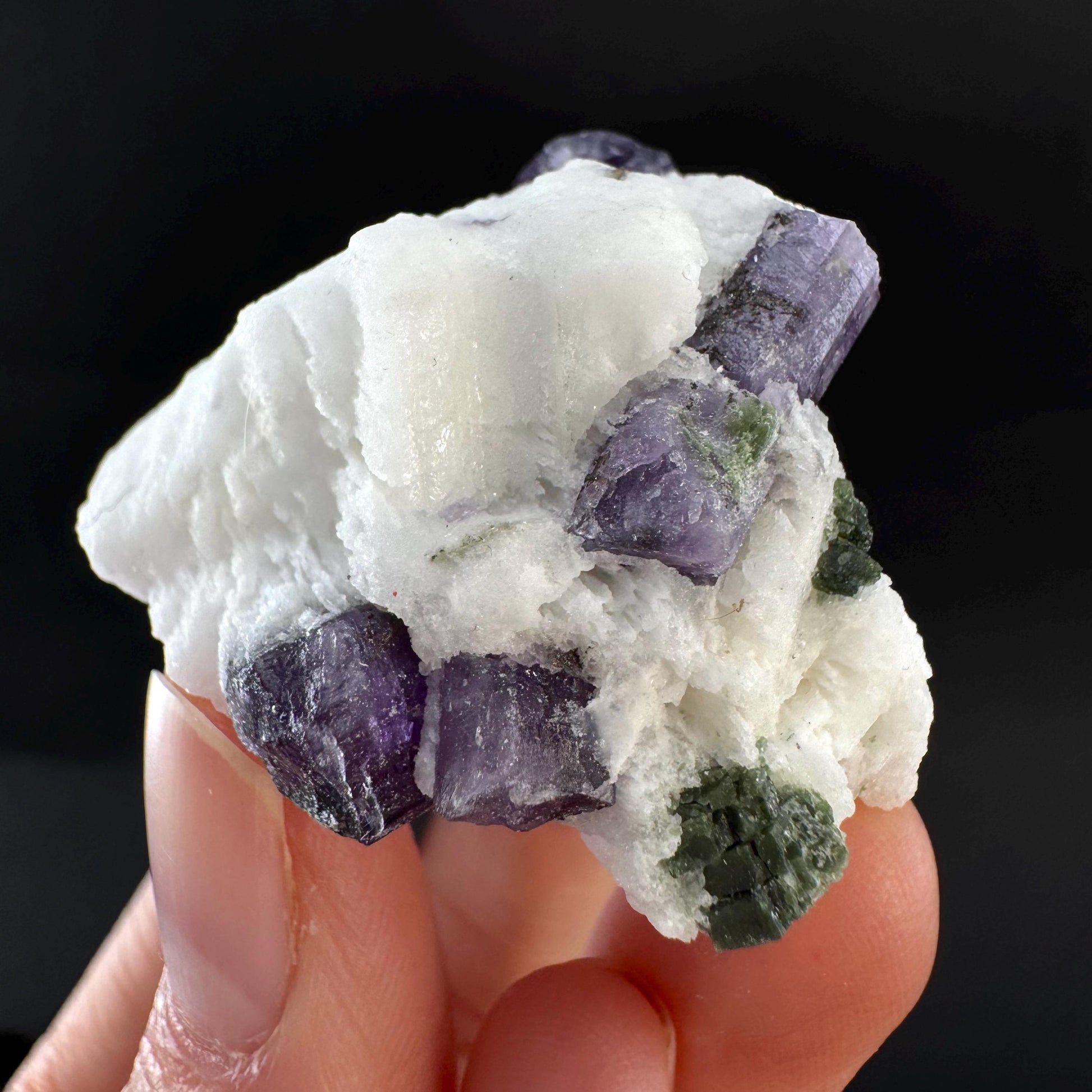 Scapolite on Matrix | Purple Crystal, Mineral Specimen from Afghanistan