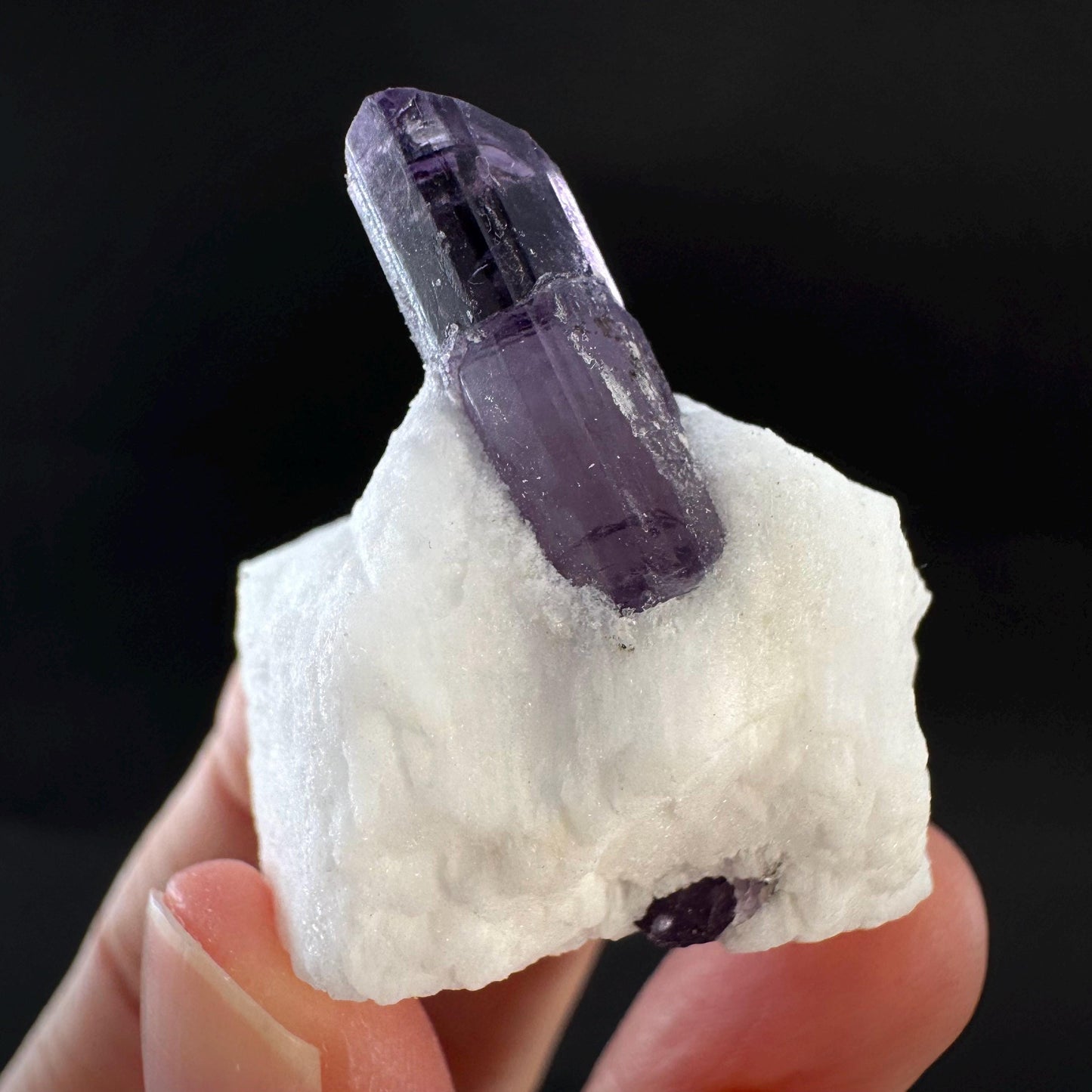 Scapolite on Matrix | Purple Crystal, Mineral Specimen from Afghanistan