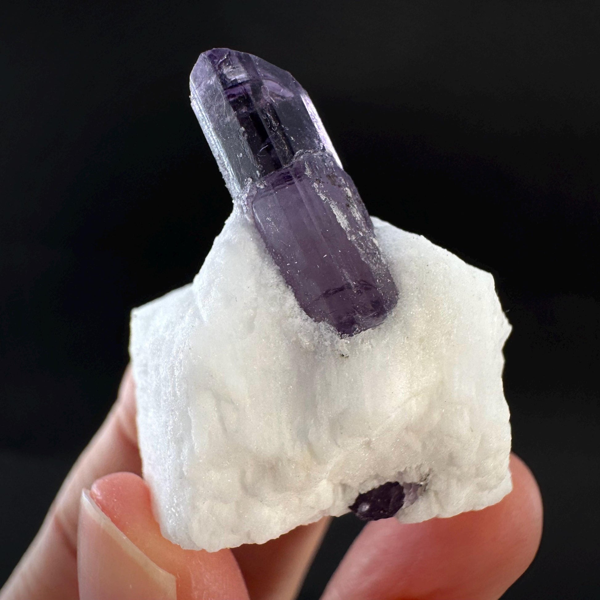 Scapolite on Matrix | Purple Crystal, Mineral Specimen from Afghanistan