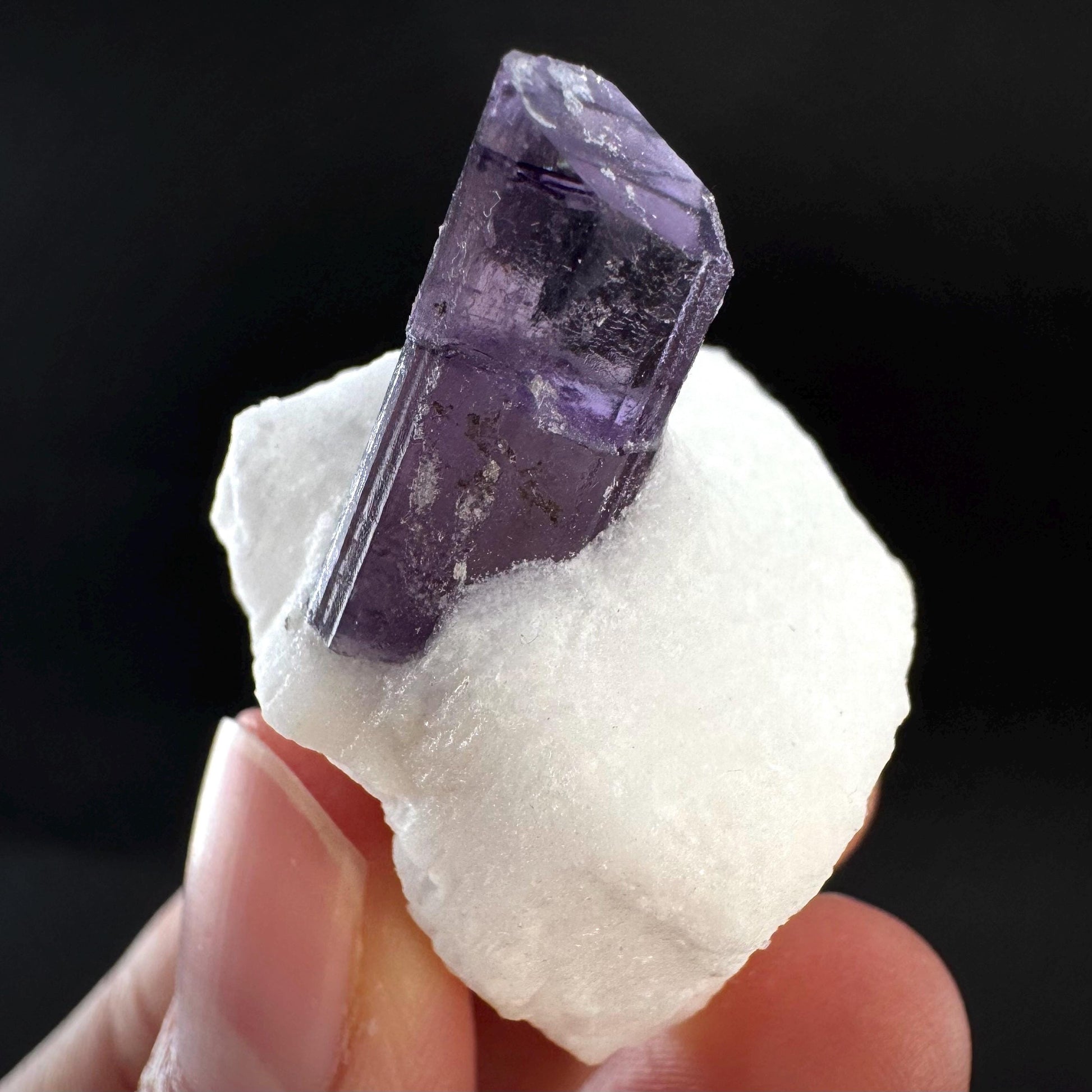 Scapolite on Matrix | Purple Crystal, Mineral Specimen from Afghanistan