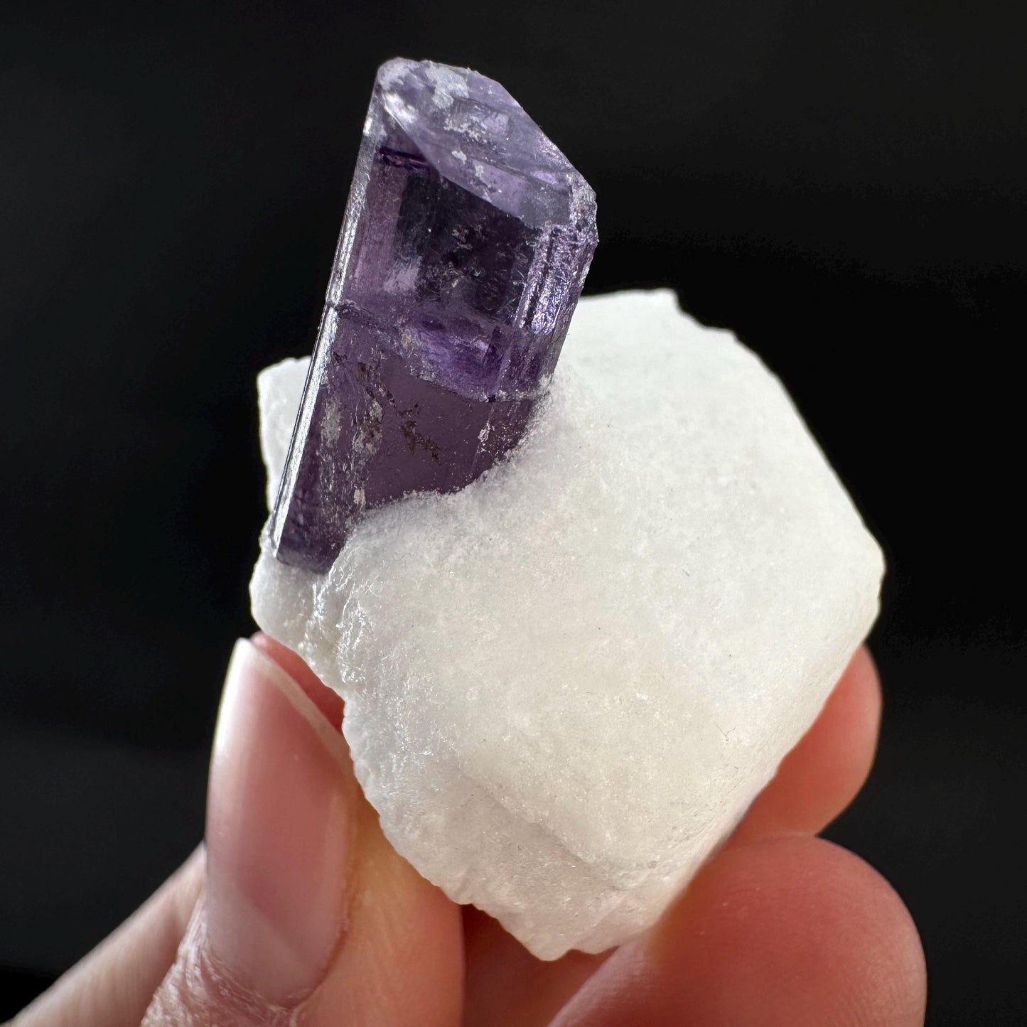 Scapolite on Matrix | Purple Crystal, Mineral Specimen from Afghanistan