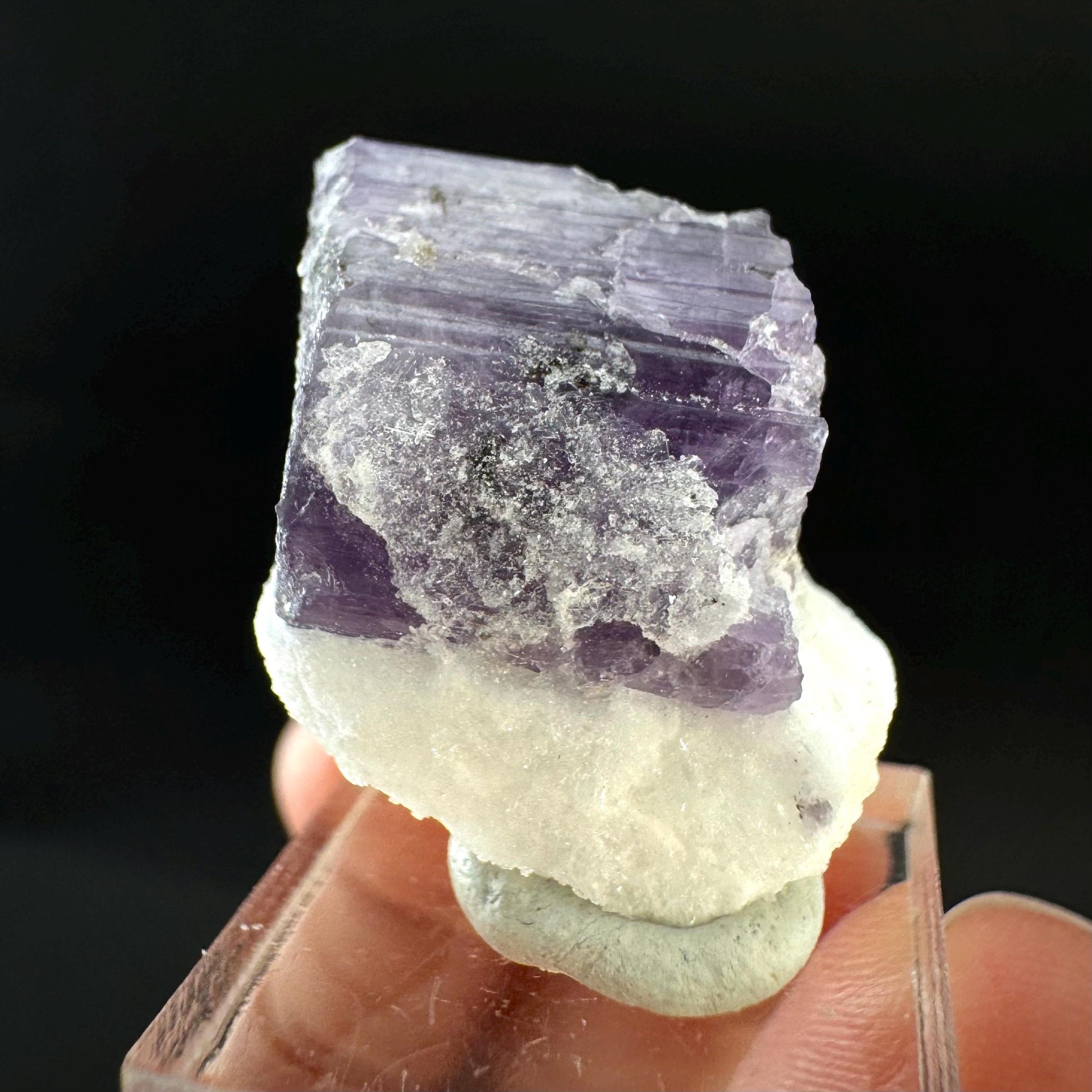 Scapolite on Matrix | Purple Crystal, Mineral Specimen from Afghanistan