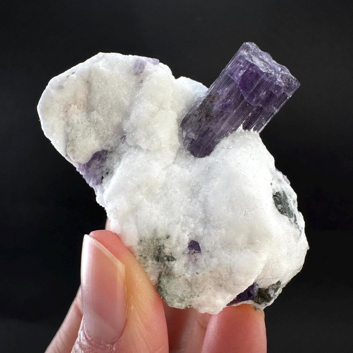 Scapolite on Matrix | Purple Crystal, Mineral Specimen from Afghanistan