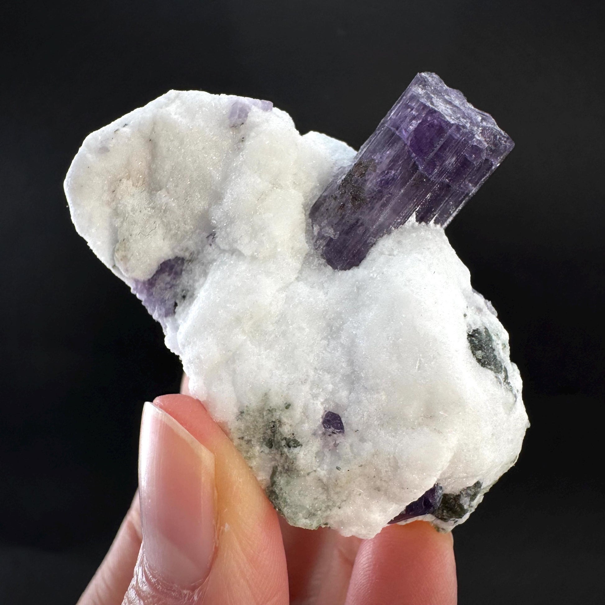 Scapolite on Matrix | Purple Crystal, Mineral Specimen from Afghanistan
