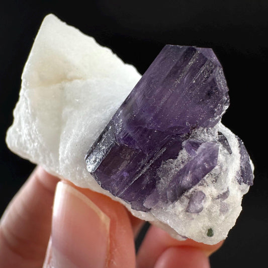 Scapolite on Matrix | Purple Crystal, Mineral Specimen from Afghanistan