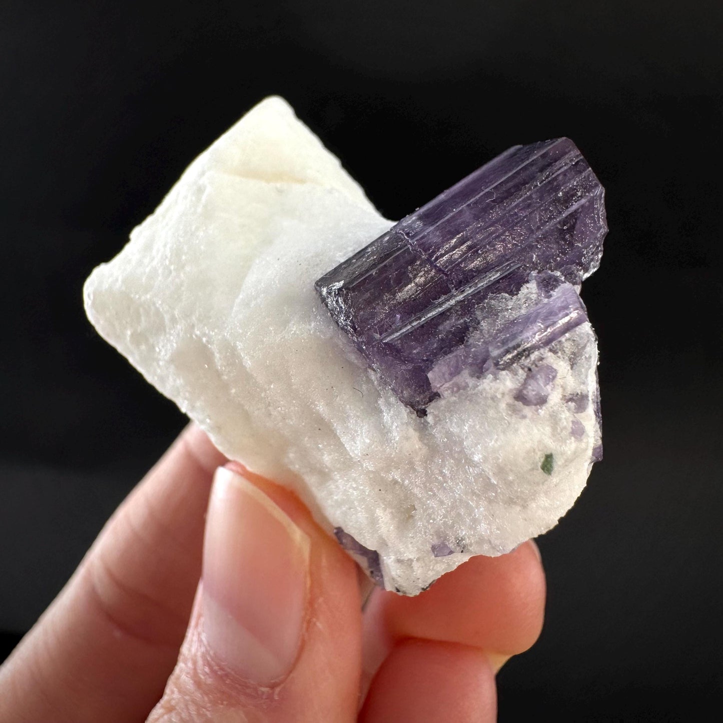 Scapolite on Matrix | Purple Crystal, Mineral Specimen from Afghanistan