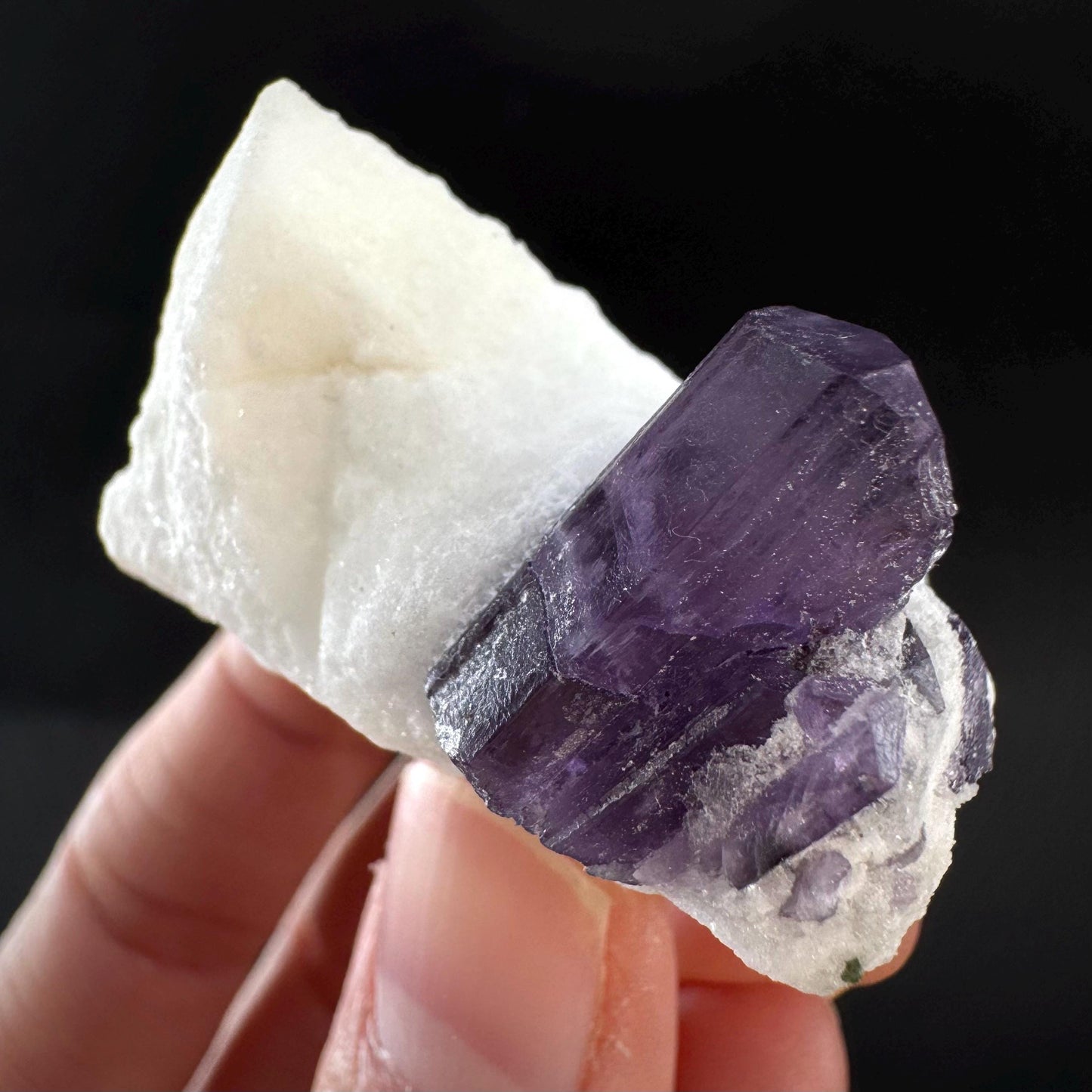 Scapolite on Matrix | Purple Crystal, Mineral Specimen from Afghanistan