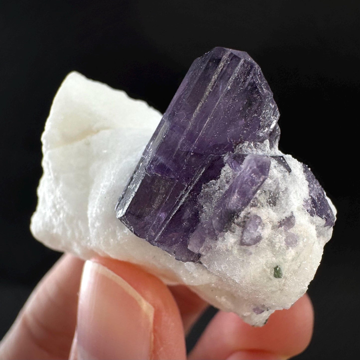 Scapolite on Matrix | Purple Crystal, Mineral Specimen from Afghanistan