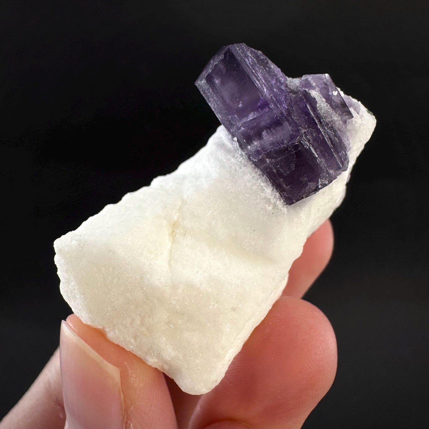 Scapolite on Matrix | Purple Crystal, Mineral Specimen from Afghanistan