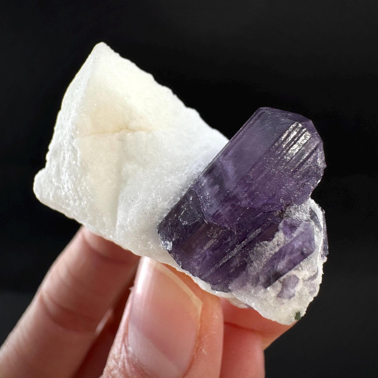 Scapolite on Matrix | Purple Crystal, Mineral Specimen from Afghanistan