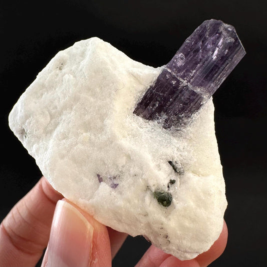 Scapolite on Matrix | Purple Crystal, Mineral Specimen from Afghanistan