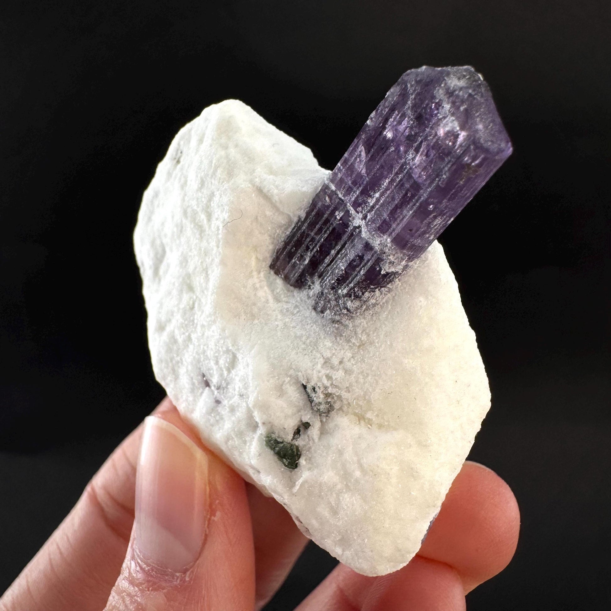 Scapolite on Matrix | Purple Crystal, Mineral Specimen from Afghanistan