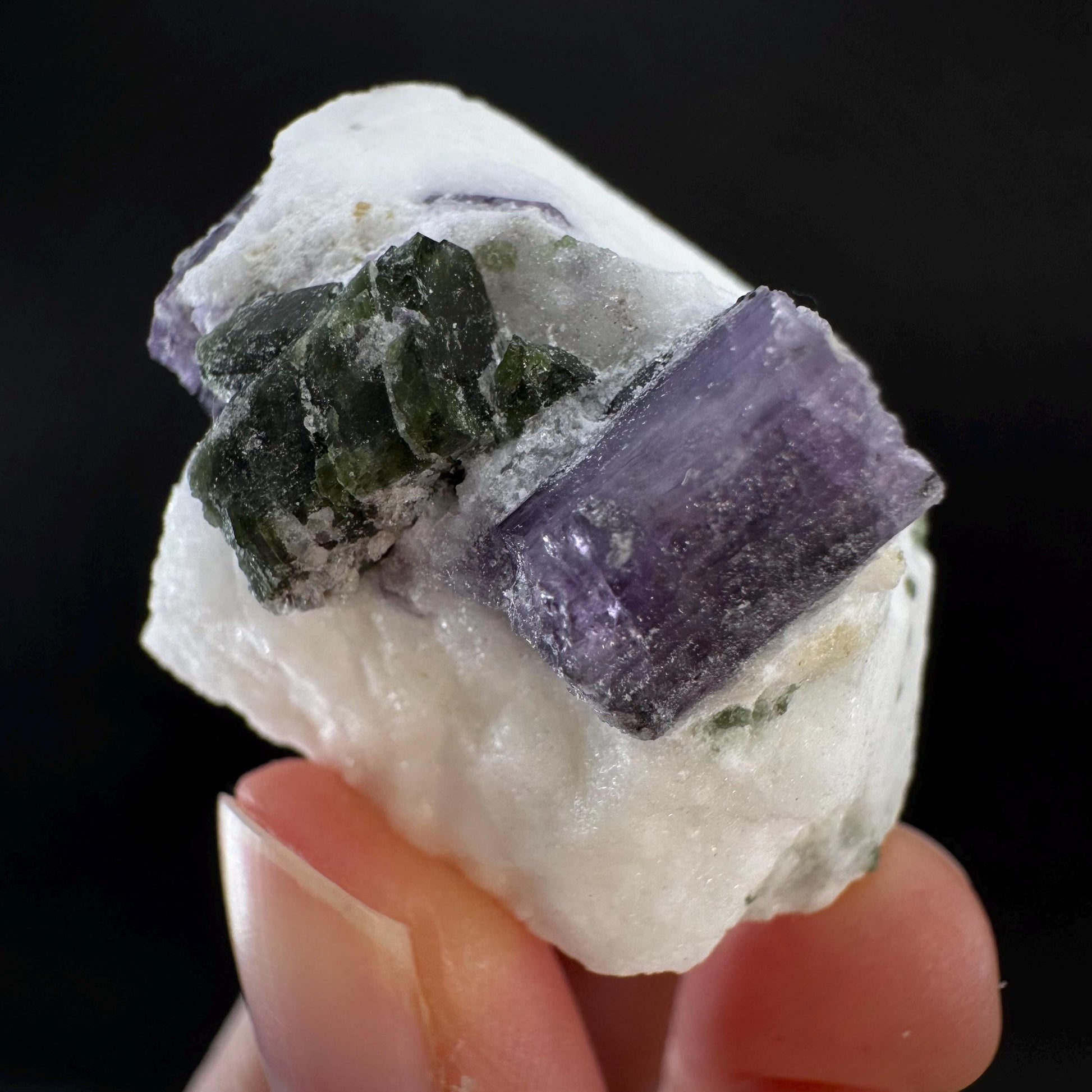 Scapolite on Matrix | Purple Crystal, Mineral Specimen from Afghanistan