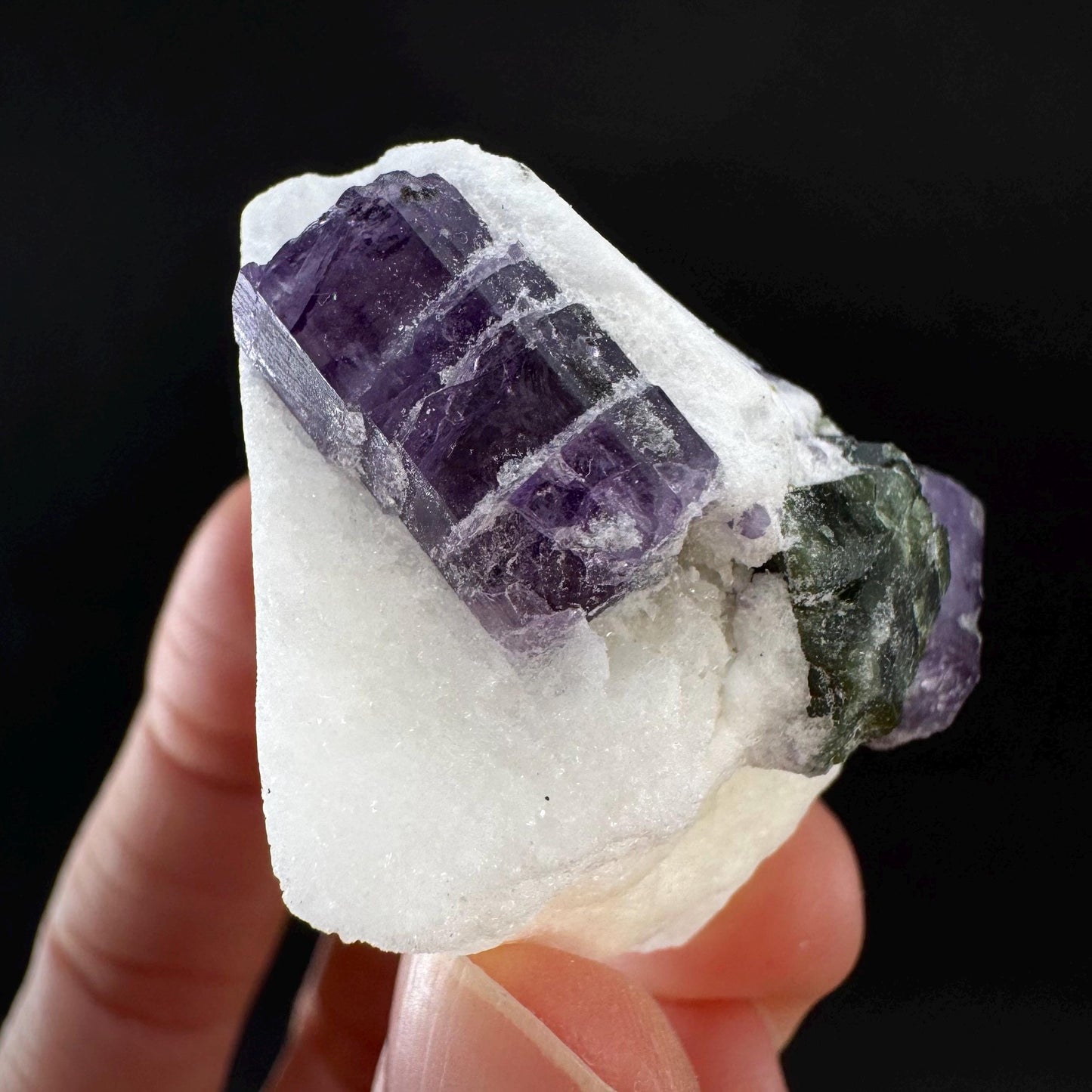 Scapolite on Matrix | Purple Crystal, Mineral Specimen from Afghanistan