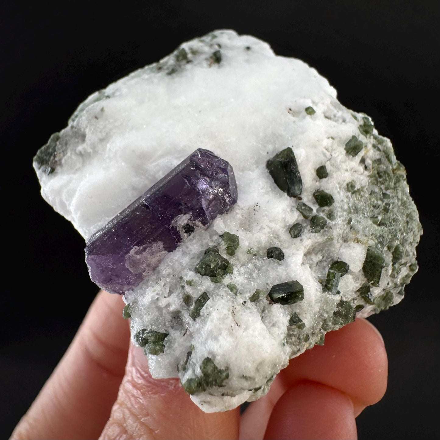 Scapolite on Matrix | Purple Crystal, Mineral Specimen from Afghanistan